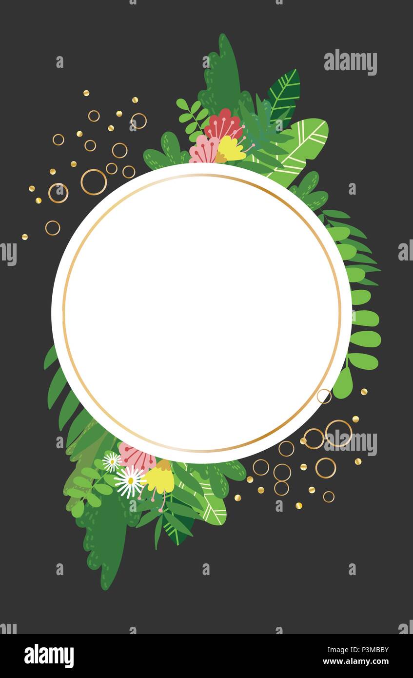 Geometric botanical vector design frame Stock Vector Image & Art - Alamy