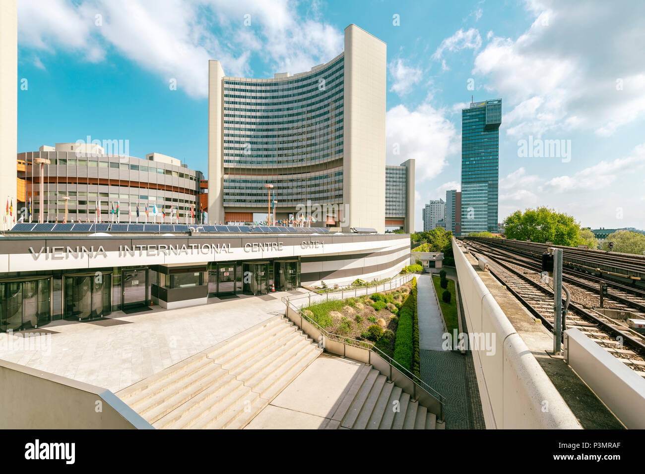 United Nations Office at Vienna, Austria Stock Photo Alamy