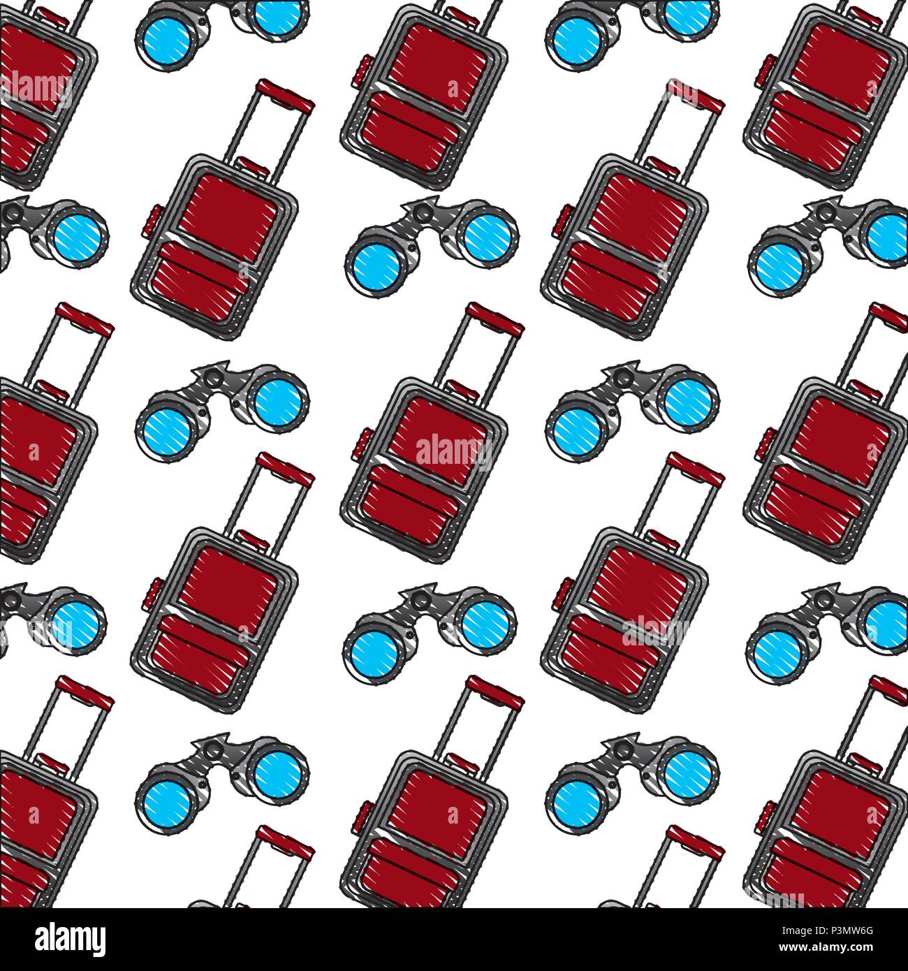 travel tourism set icons pattern background Stock Vector Image & Art ...