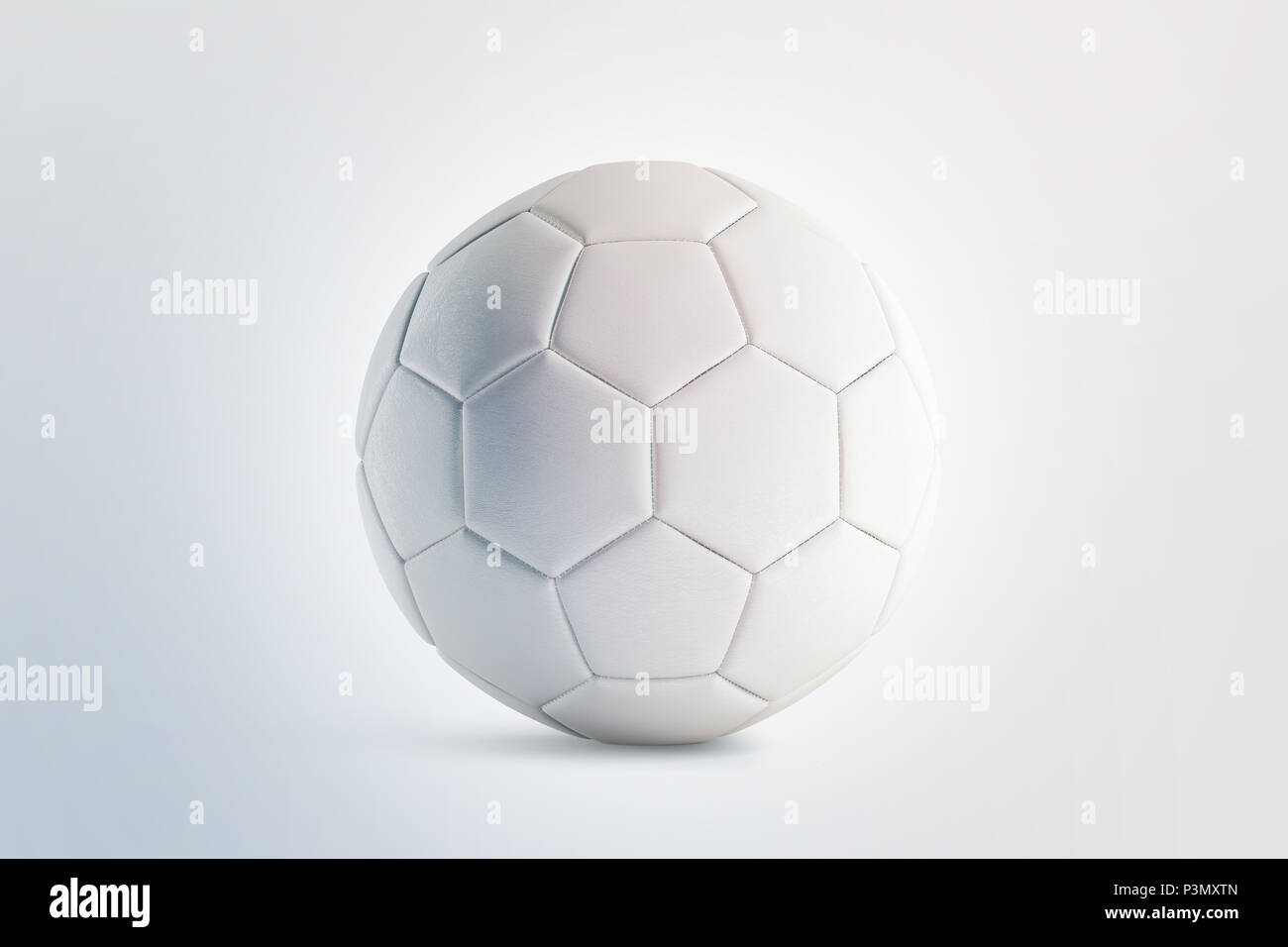 Download Blank White Soccer Ball Mock Up Front View 3d Rendering Empty Football Sphere Mockup Isolated Clear Sport Bal For Playing On The Clean Field Template Stock Photo Alamy