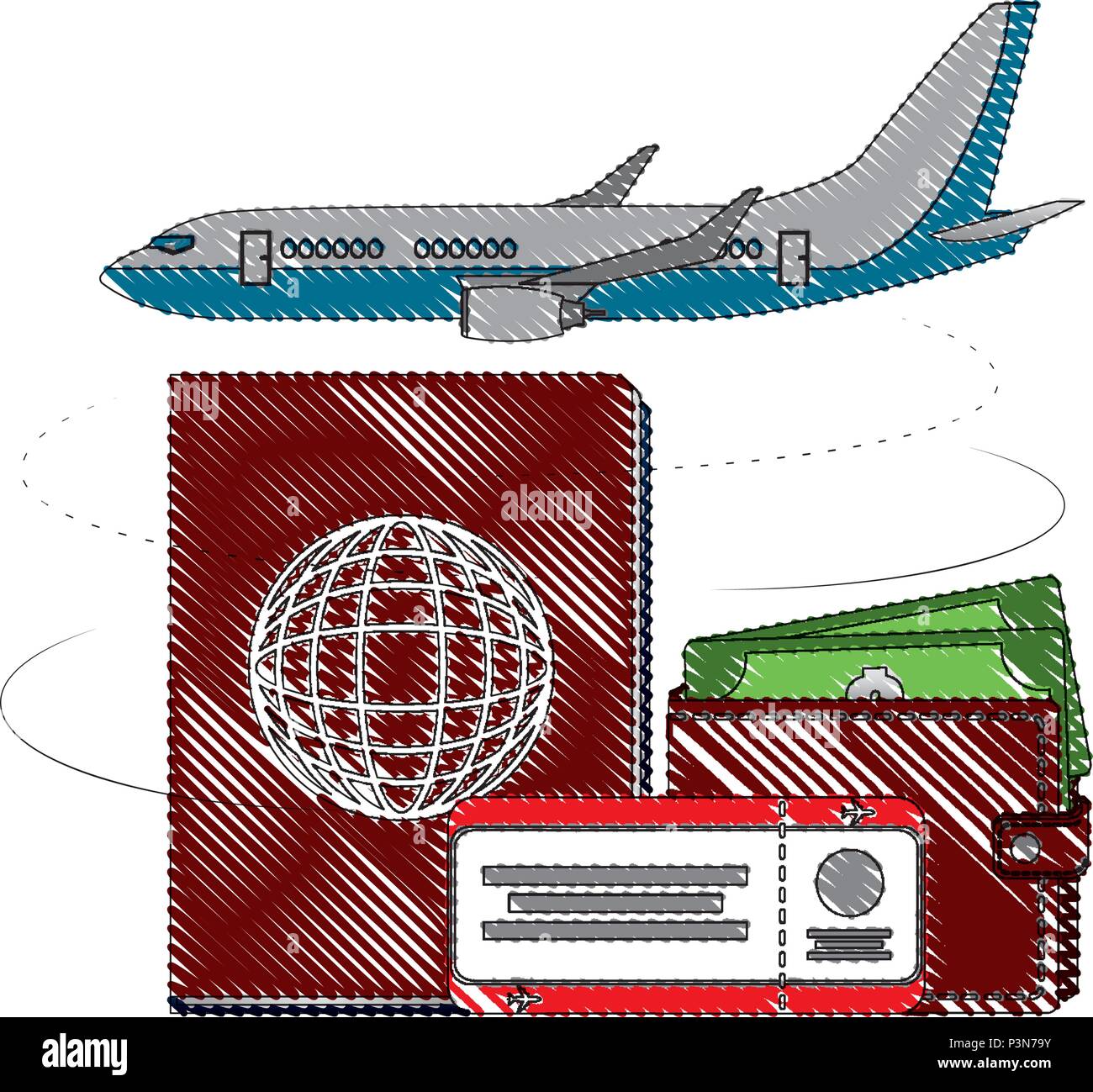 set tourism and travel icons Stock Vector Image & Art - Alamy