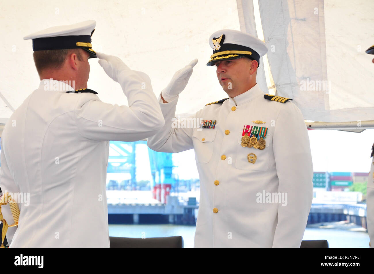 Commanding Officers Inspection Coast guard cutter northland hi-res stock photography and images - Alamy