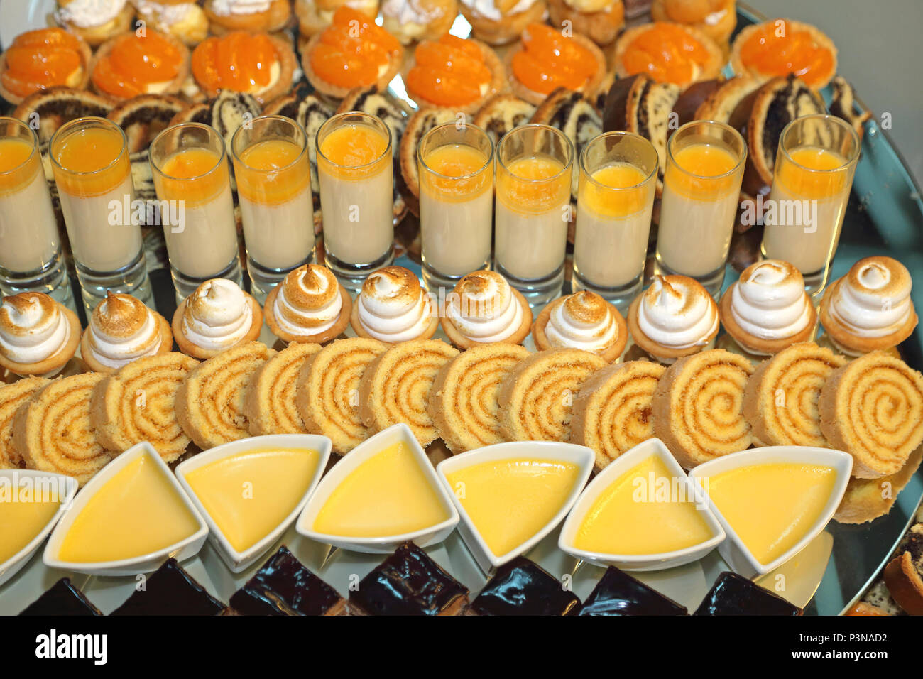 Assorted Finger Sweets Finger food various canapes hi-res stock photography and images - Alamy