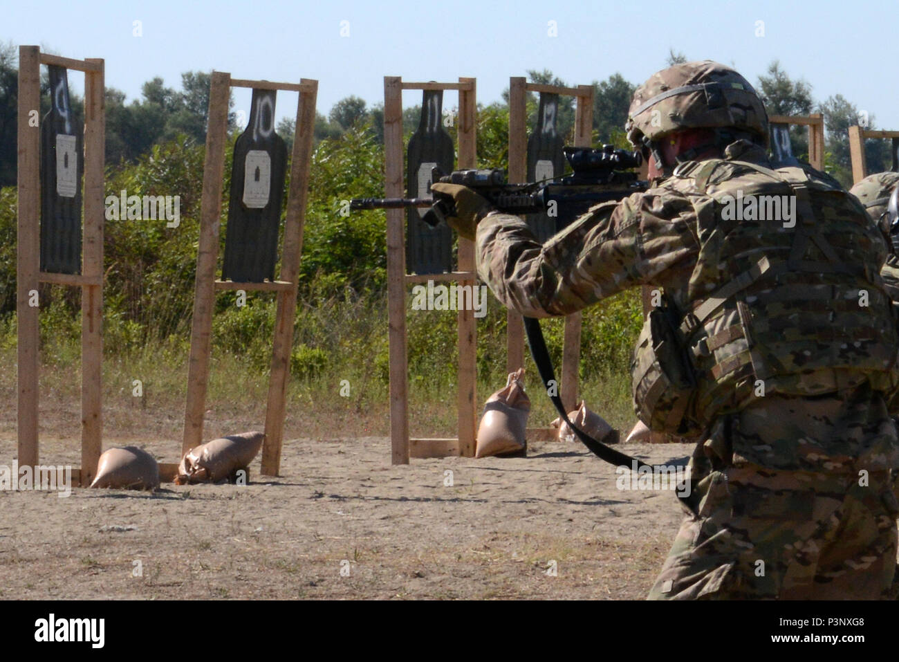 A paratrooper from 2nd Battalion, 503rd Infantry Regiment, 173rd ...