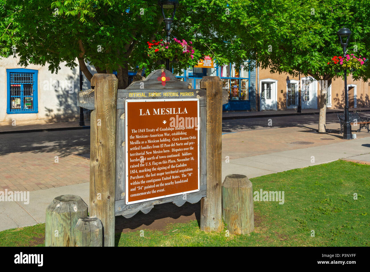 New Mexico, Mesilla, Old Mesilla Plaza, Calle Principal, shops