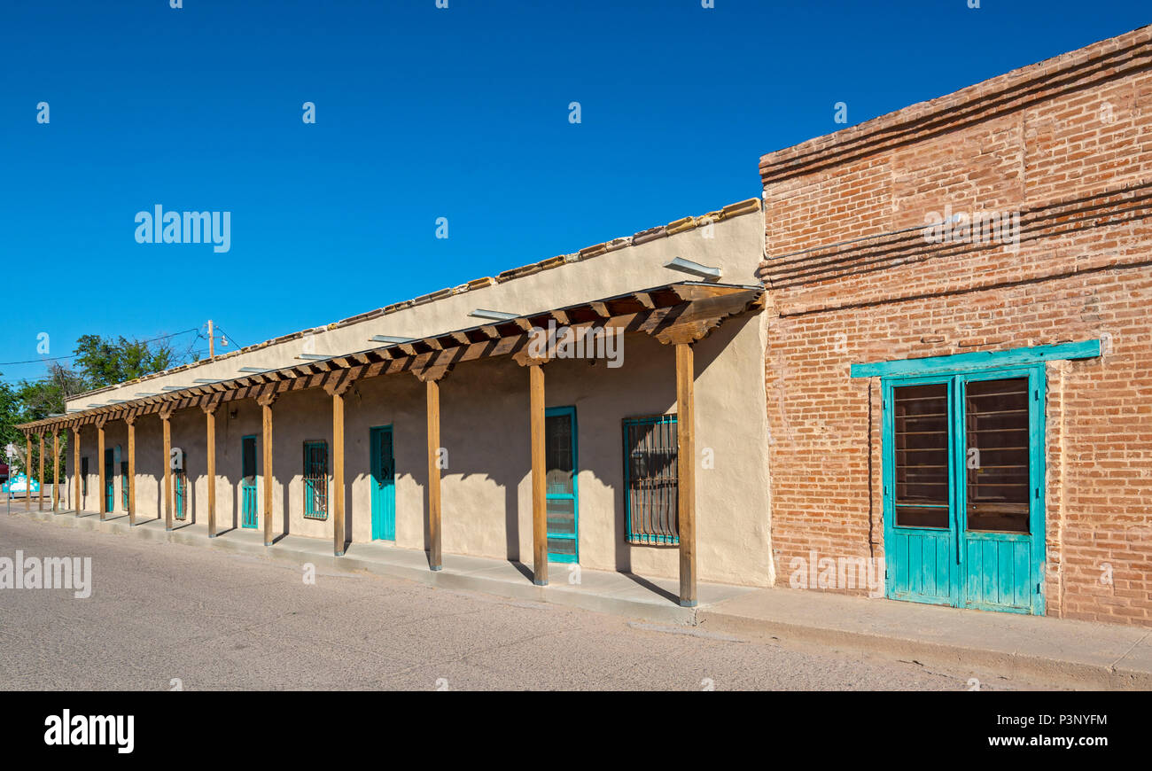 New Mexico, Mesilla, Thunderbird de la Mesilla, oldest documented brick building in NM circa 1860 Stock Photo