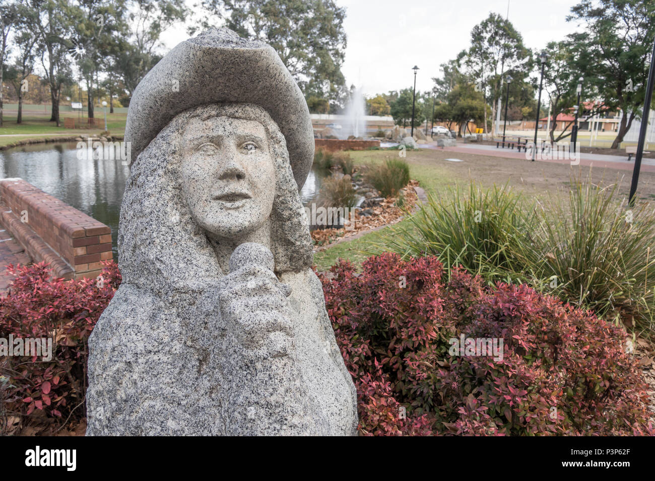Sculpture representing female country singers. Bicentennial Park, Tamworth NSW Australia. Stock Photo