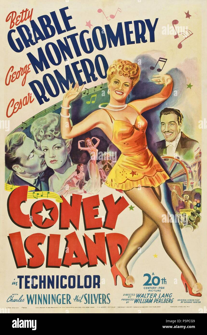 Original Film Title: CONEY ISLAND.  English Title: CONEY ISLAND.  Film Director: WALTER LANG.  Year: 1943. Credit: 20TH CENTURY FOX / Album Stock Photo
