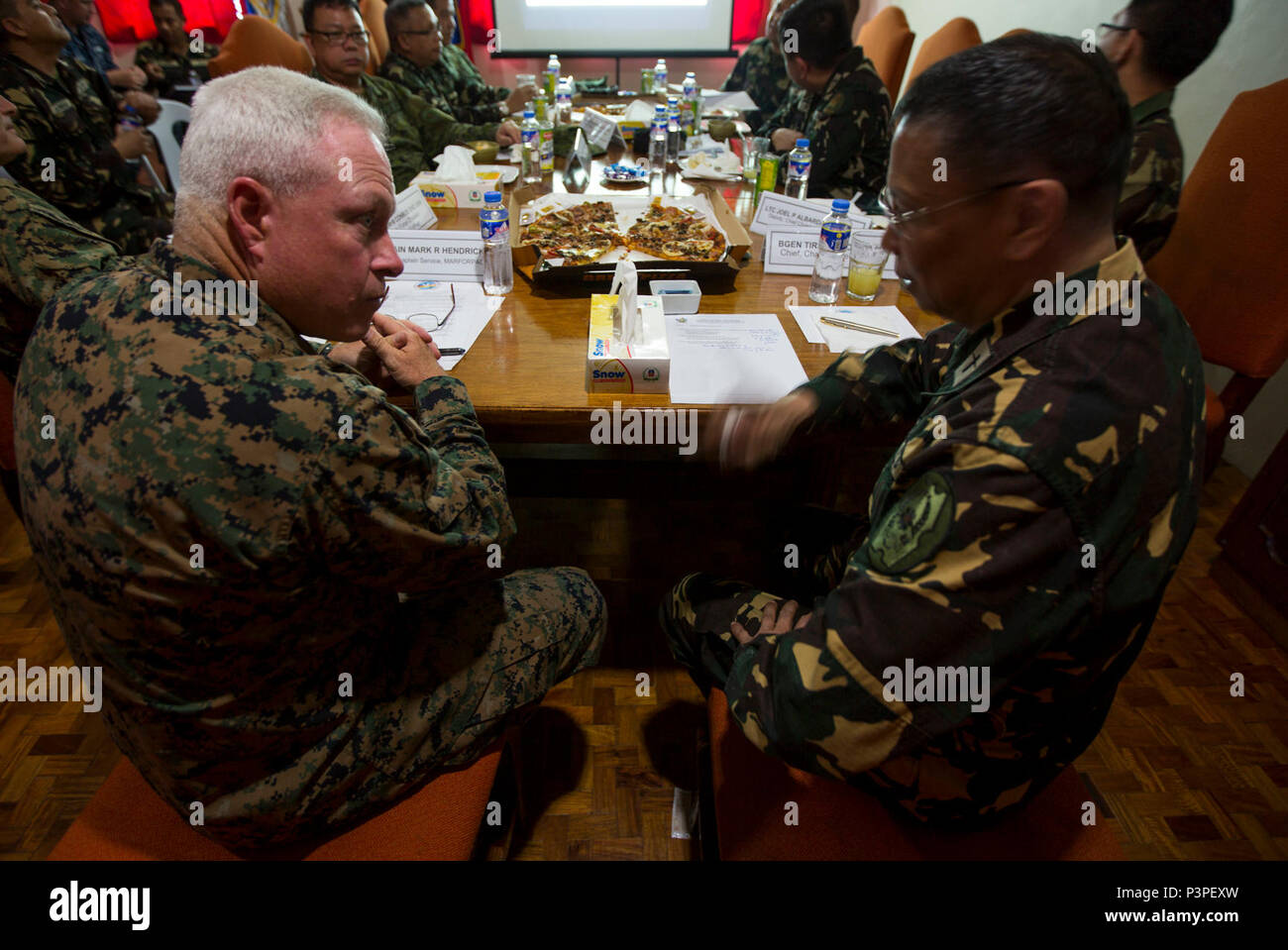 U.S. Navy Capt. Mark Hendricks, chaplain with the U.S. Marine Corps