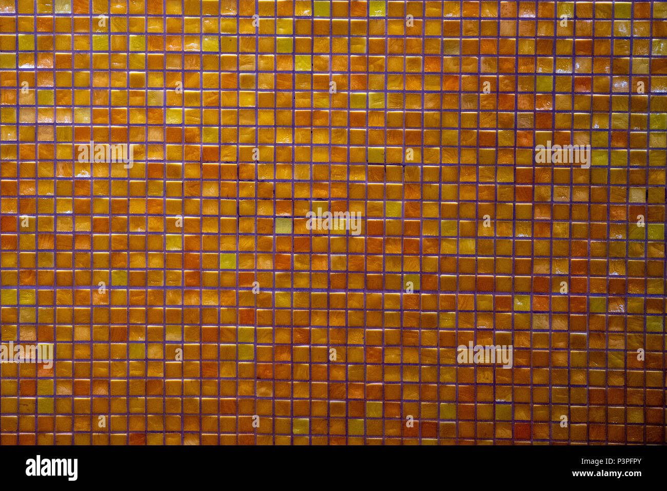 orange and yellow mosaic vitrified tile background texture Stock Photo ...