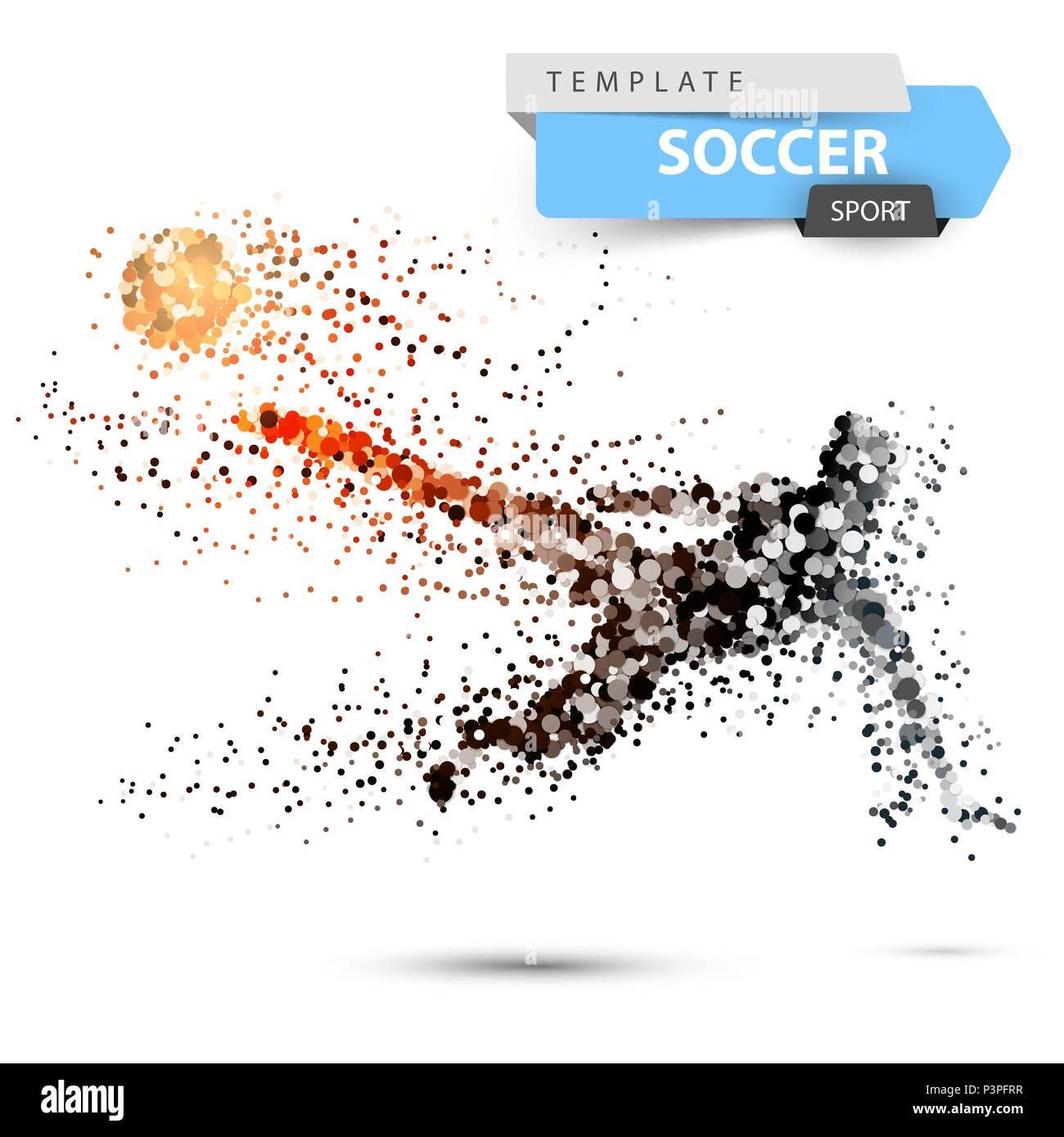 Soccer, football dot illustration with glare Stock Vector Image & Art
