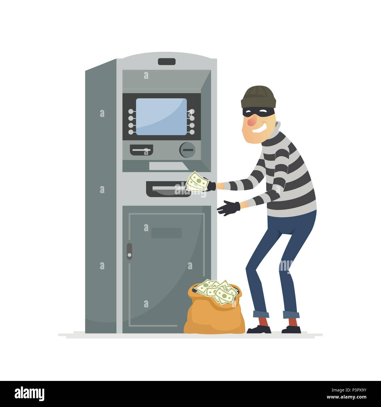 Thief Stealing Money From Atm Cartoon People Characters Illustration Stock Vector Image Art Alamy Download 35,061 atm stock illustrations, vectors & clipart for free or amazingly low rates! https www alamy com thief stealing money from atm cartoon people characters illustration image208871991 html