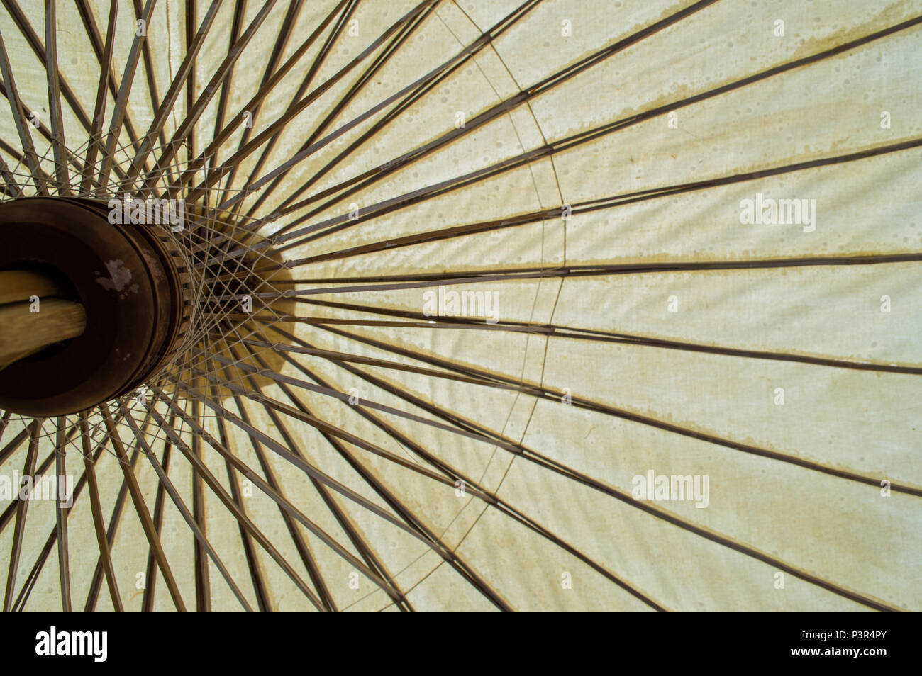 The part of Thai traditional umbrella, use as background Stock Photo