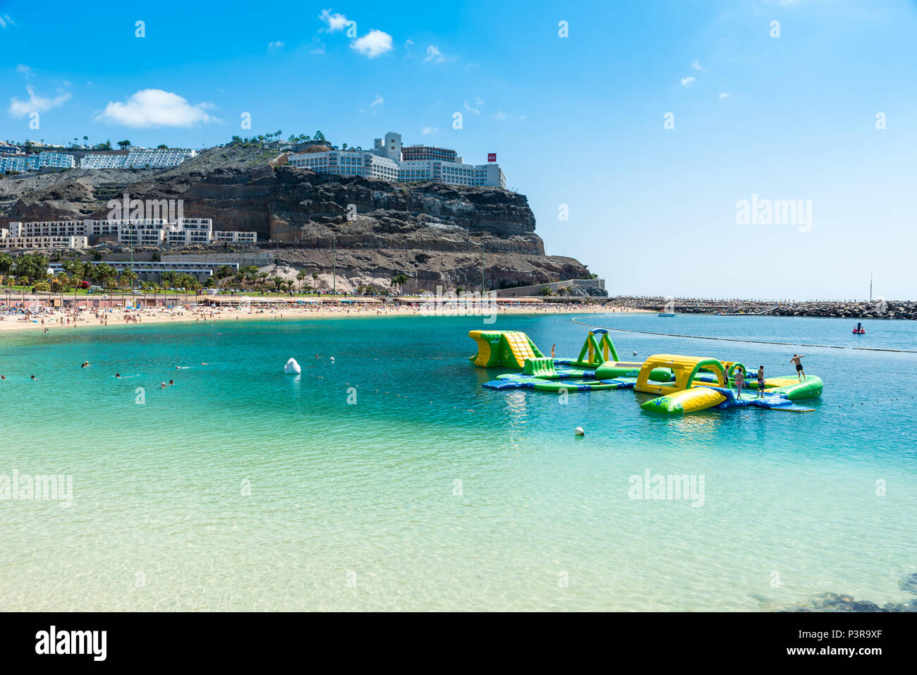 Beach Amadores In Puerto Rico Island Gran Canaria Of Spain Stock Photo beach-amadores-in-puerto-rico-island-gran-canaria-of-spain-stock-photo