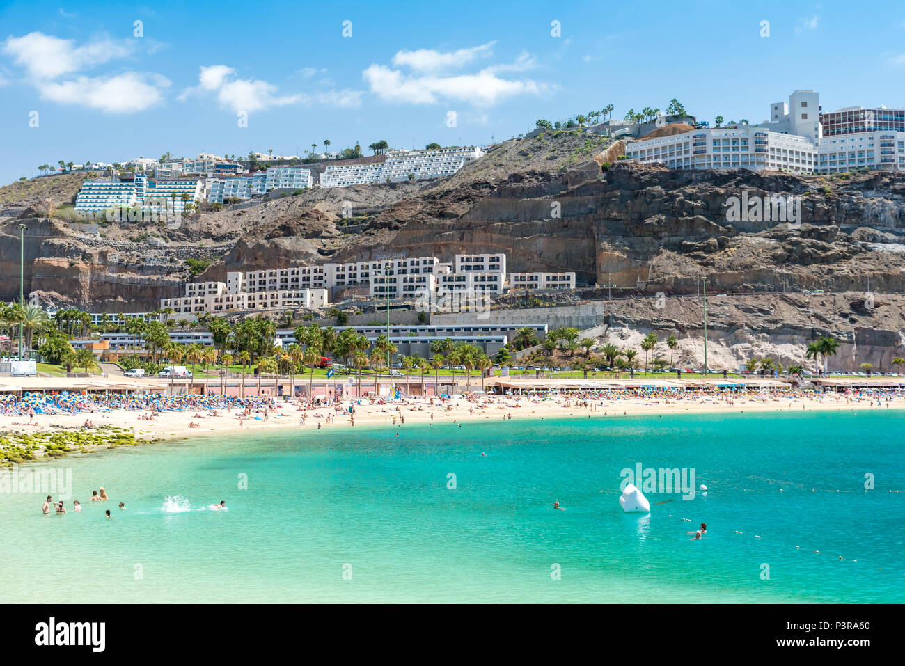 Beach Amadores in Puerto Rico, Island Gran Canaria of spain Stock Photo -  Alamy