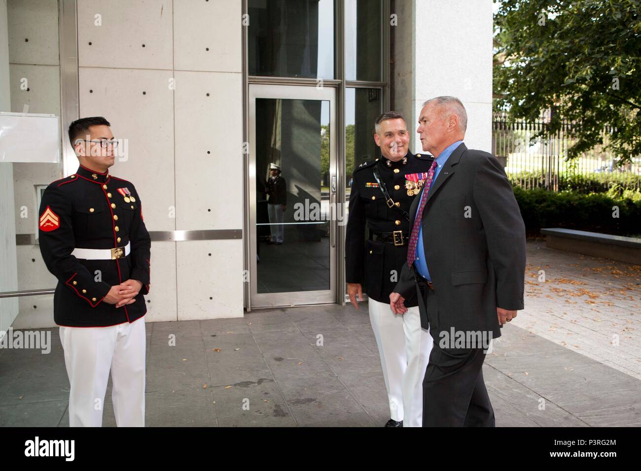 U.S. Marine Corps Cpl. Jerrold Deroche, administration, Marine Barracks