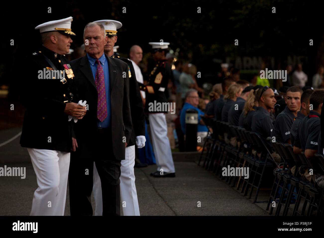 From left, U.S. Marine Corps Maj. Gen. John Ewers, staff judge advocate