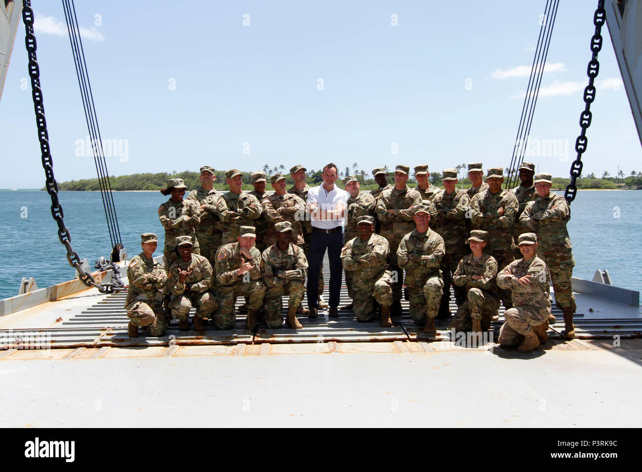 Secretary of the Army met with the crew of the 545th Transportation ...