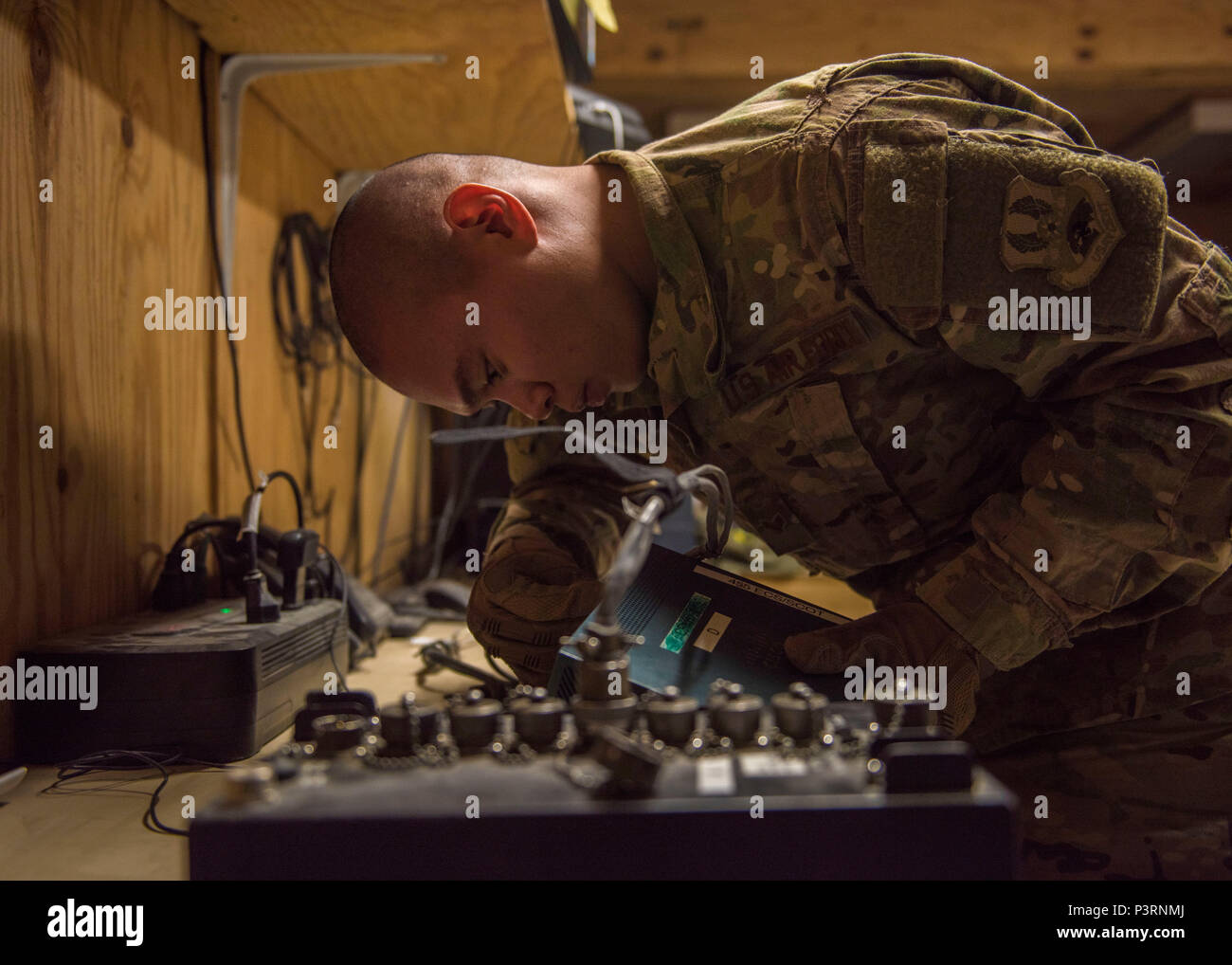 Senior Airman Ryan Custodio, 455th Expeditionary Communications Squadron, radio frequency