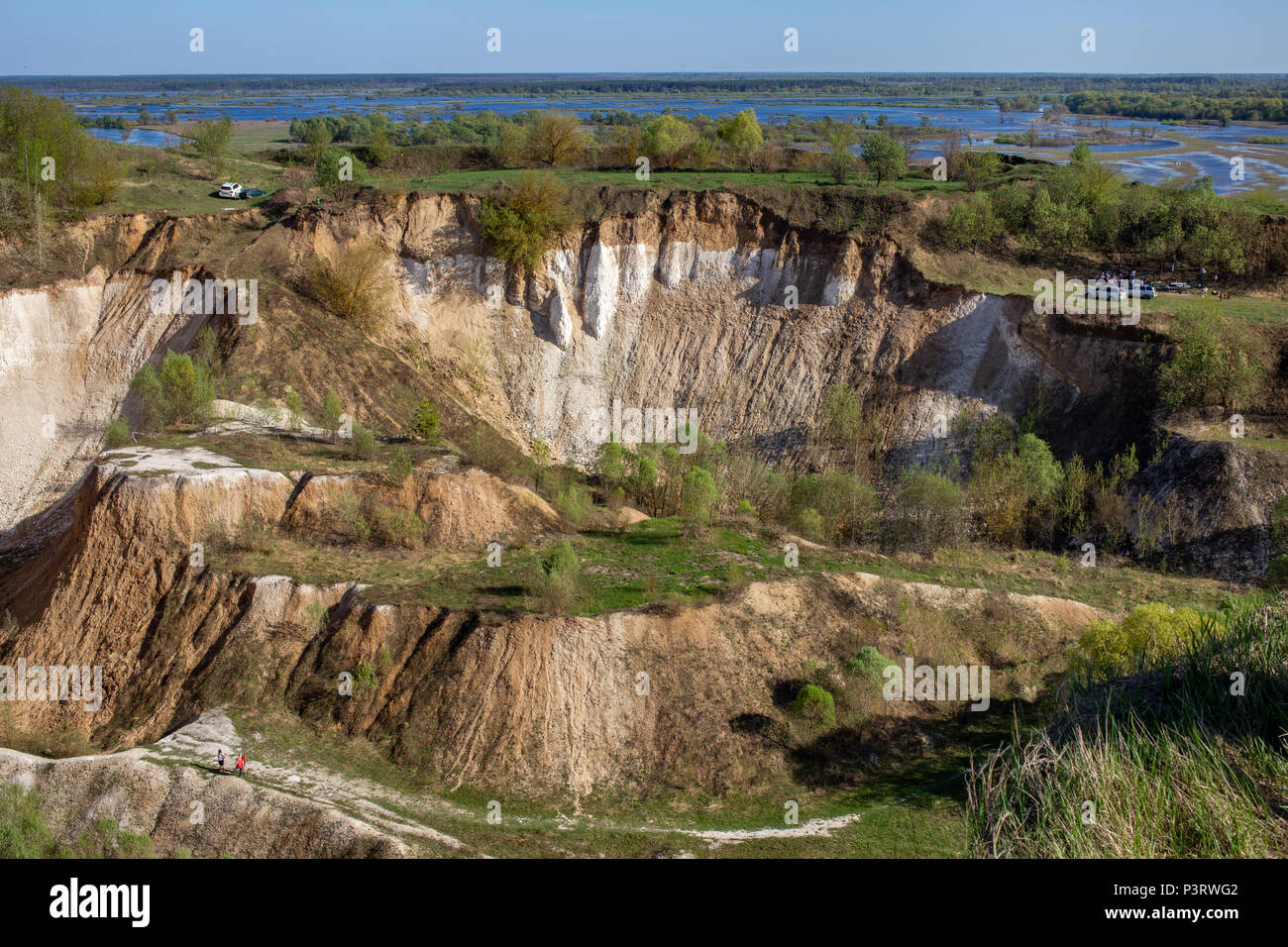Old Chalk quarry landscape Stock Photo Alamy