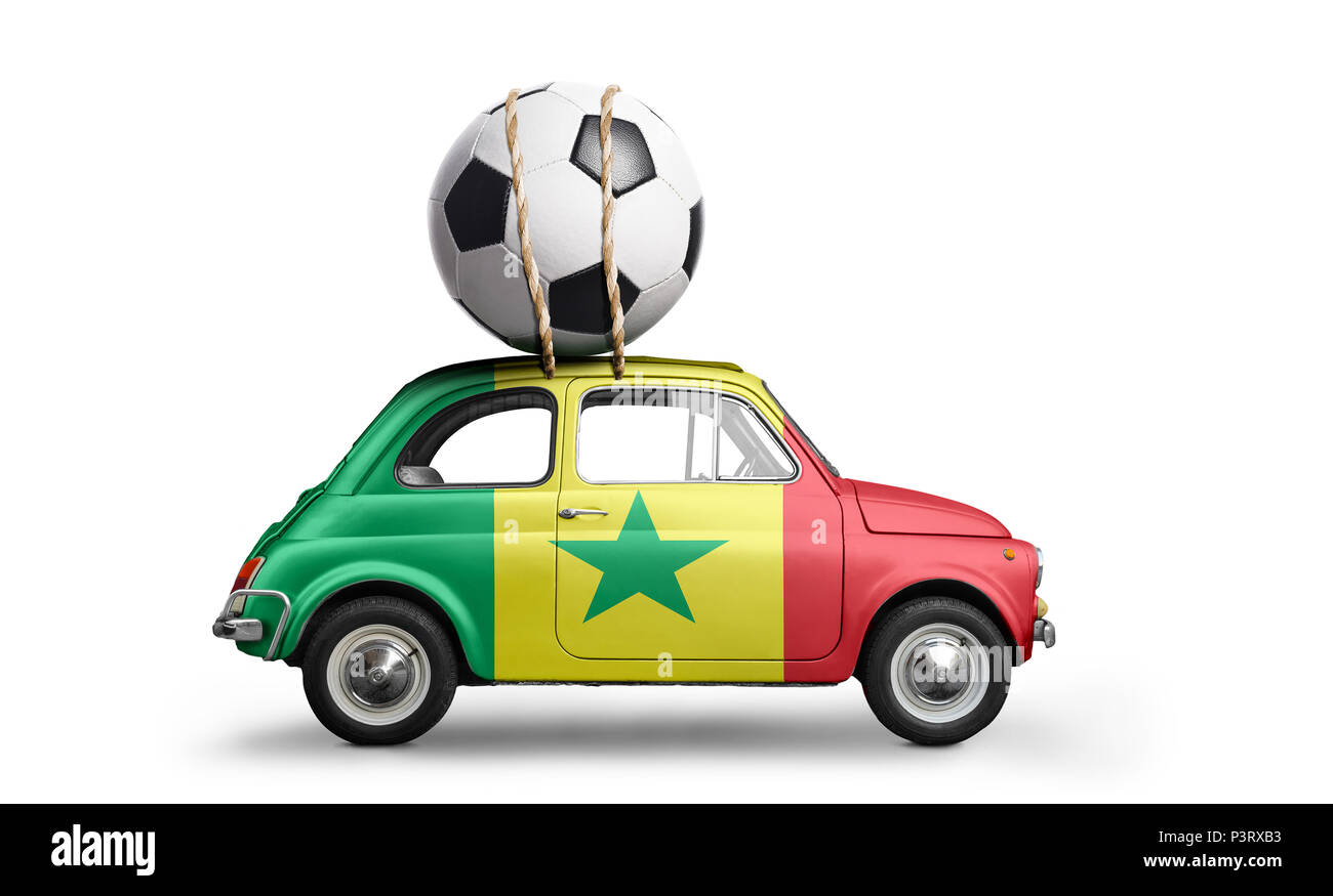 Senegal football car Stock Photo