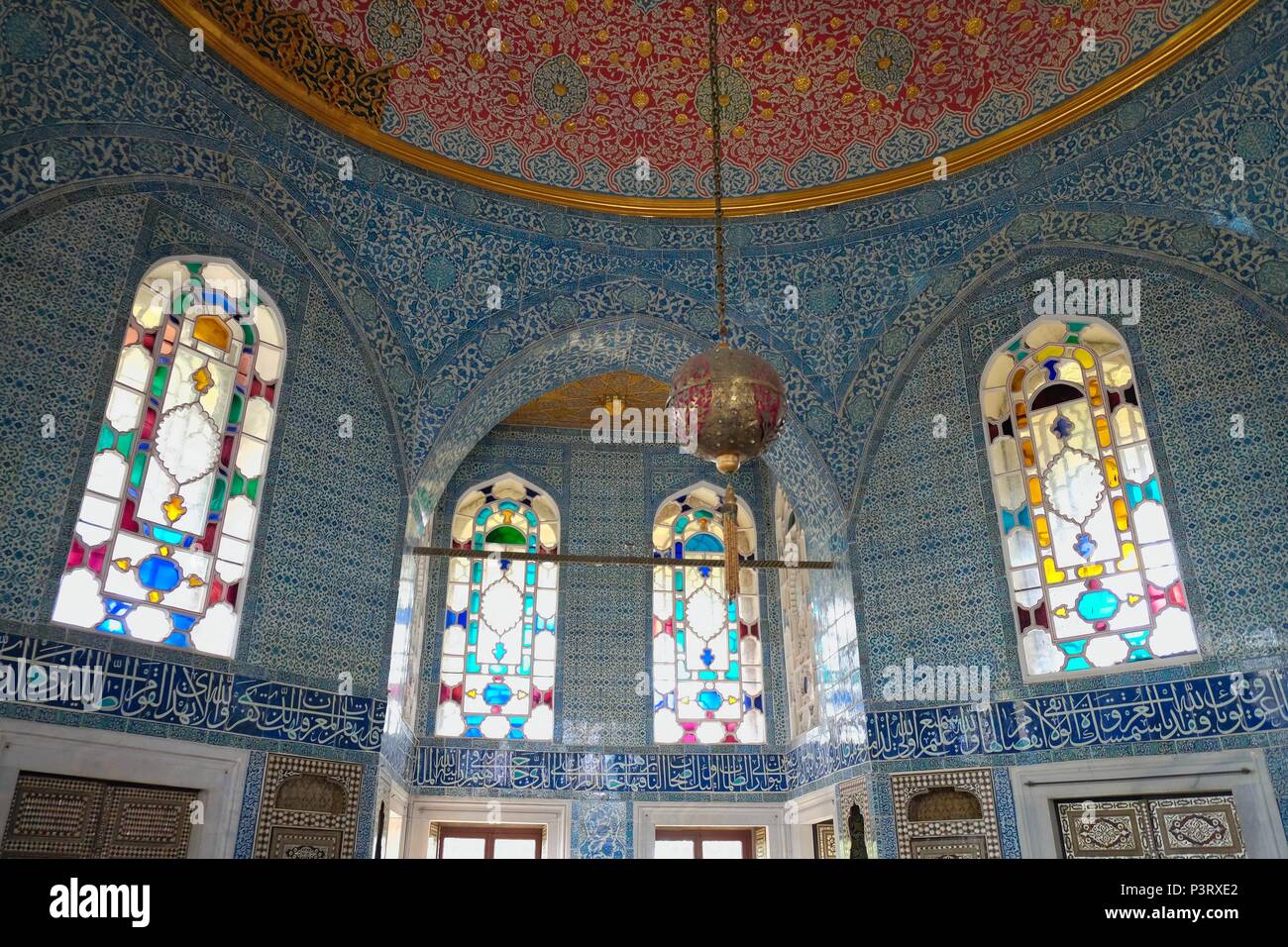 ISTANBUL, TURKEY - MAY 27 : Interior view of Topkapi Palace and Museum ...