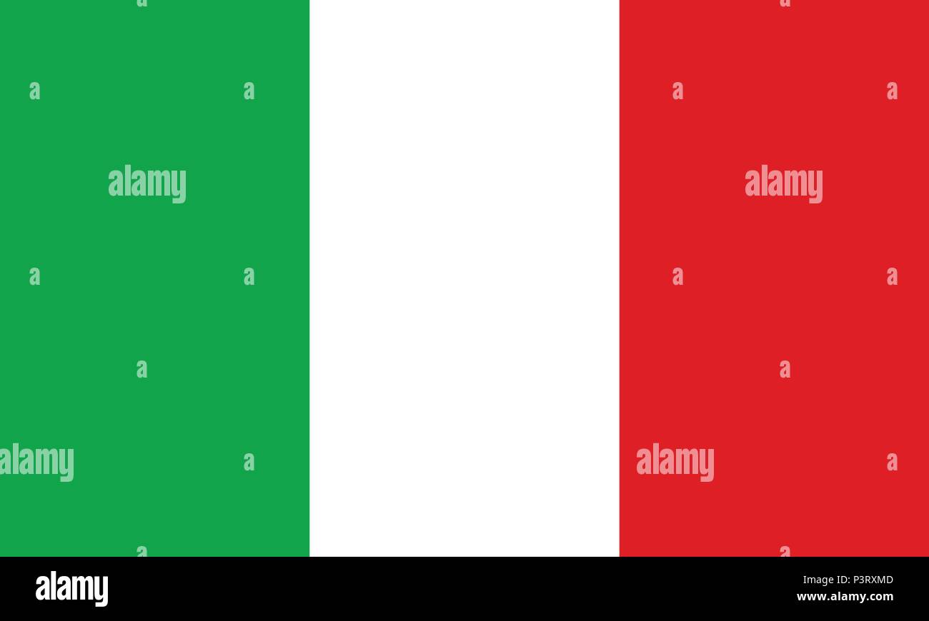 Italian flag Stock Vector