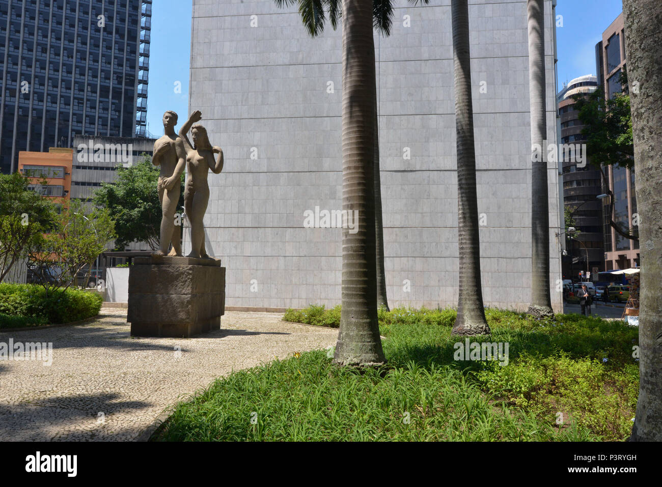 RIO DE JANEIRO, RJ – 14.10.2015: JARDIM DO PALÁCIO CAPANEMA – Vista do Jardim do Palácio Capanema, no Rio de Janeiro (RJ). (Foto: Celso Pupo / Fotoarena) Stock Photo