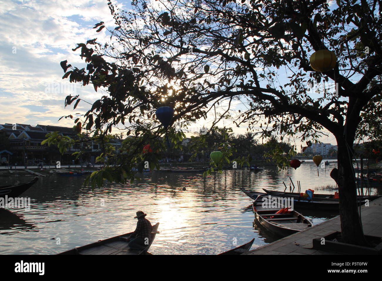 Hoi An Sunset Stock Photo