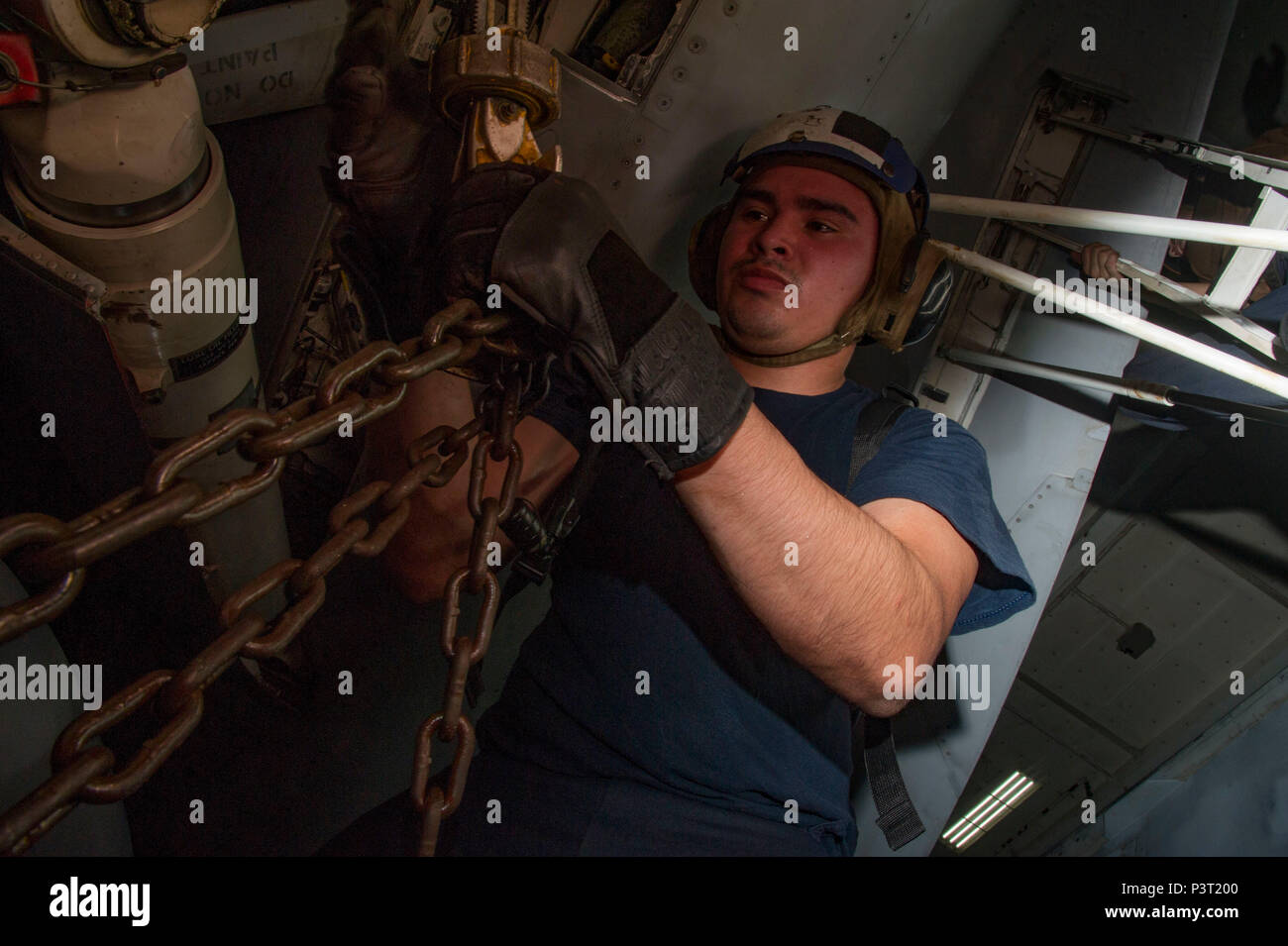 Gregorio Rangel 160731-N-WC455-034 ARABIAN GULF (July 31, 2016) – Aviation Boatswain's ...