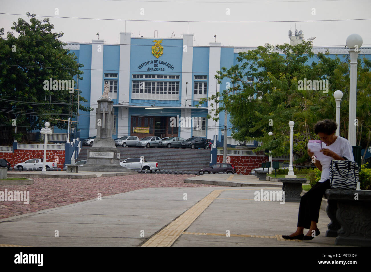 MANAUS, AM - 28.10.2015: INSTITUTO DE EDUCAÇÃO DO AMAZONAS - Fachada do Instituto de Educação do Amazonas, IEA, na  rua Ramos Ferreira, no centro de Manaus. (Foto Alberto César Araújo / Fotoarena) Stock Photo