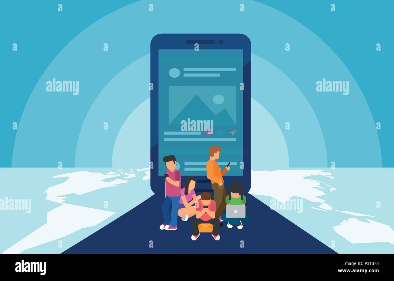 Roaming vector vectors hi-res stock photography and images - Alamy