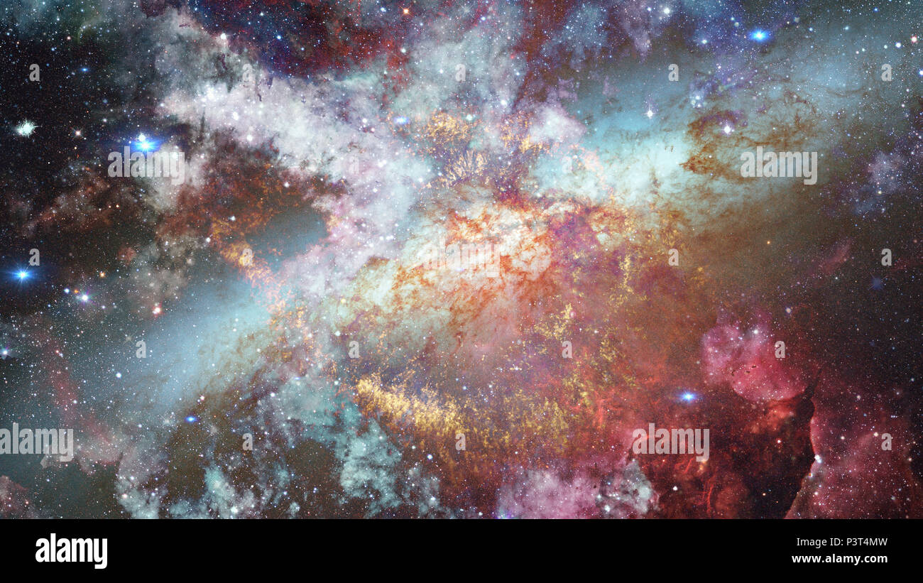 Deep space nebula stars and galaxies. Elements of this image furnished by NASA. Stock Photo