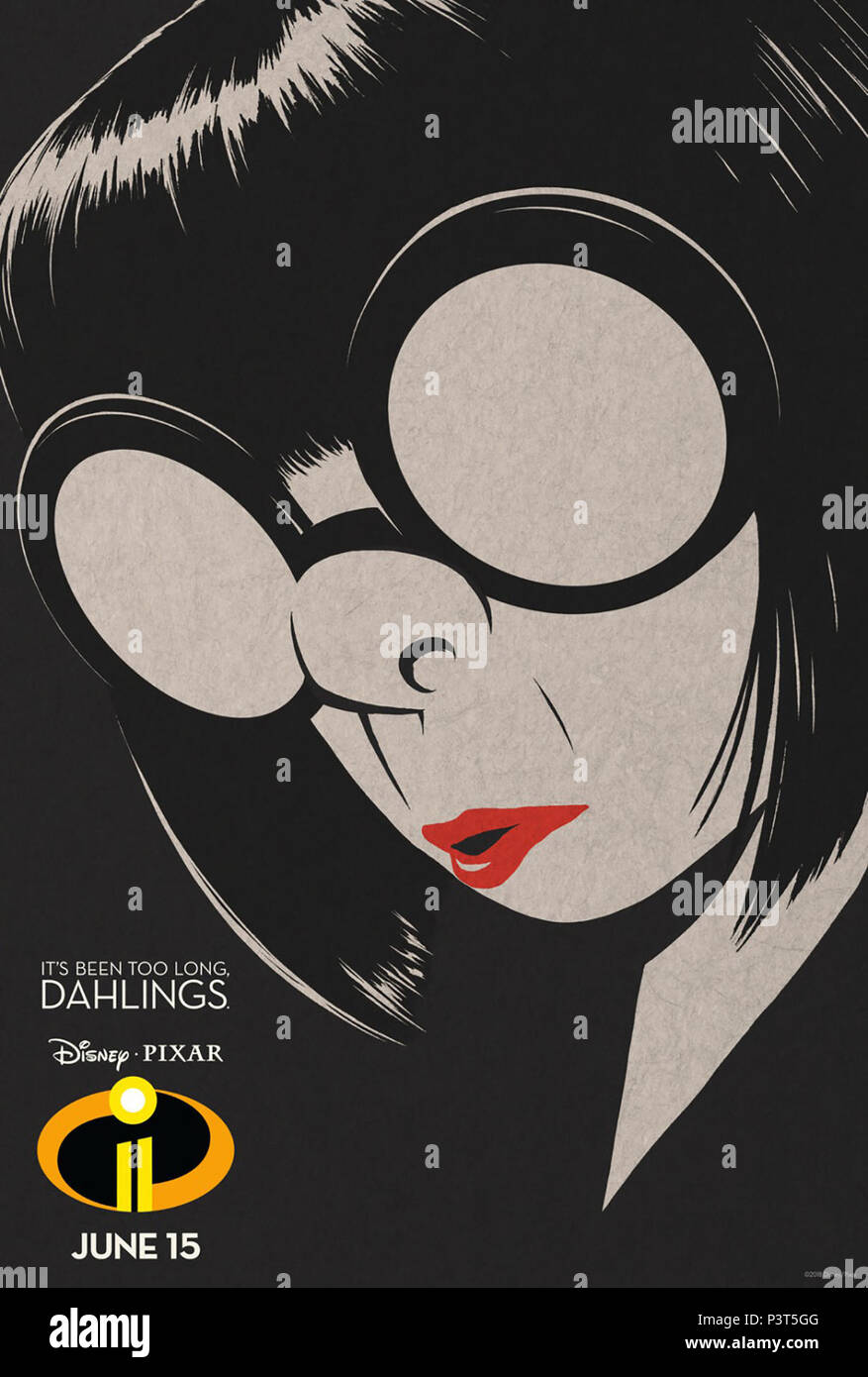 INCREDIBLES 2, US character poster, Edna Mode (voice Brad Bird), 2018