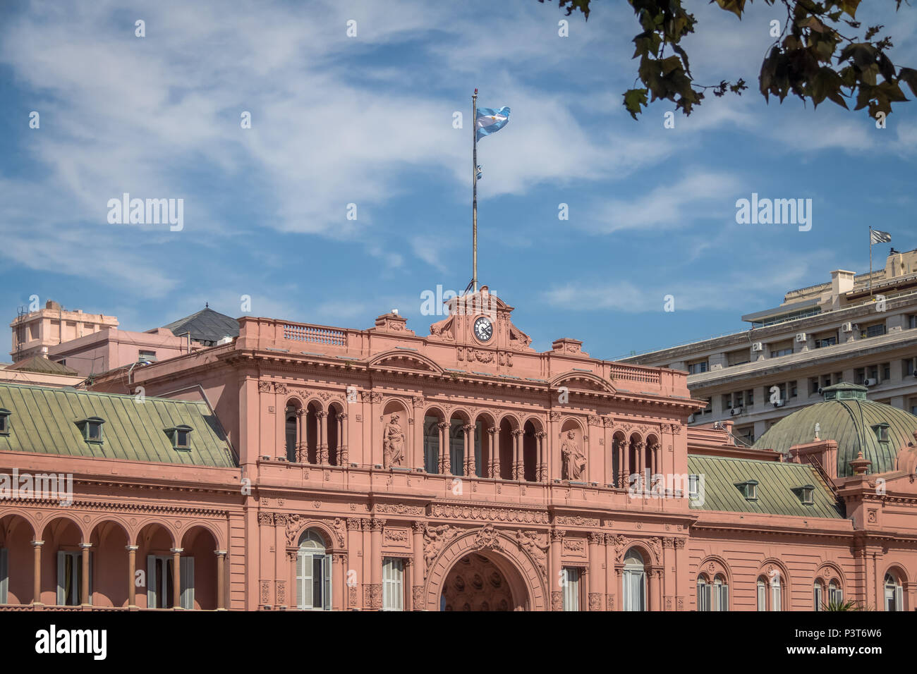 Casa Rosada Presidential Palace - Buenos Aires, Argentina Stock Photo