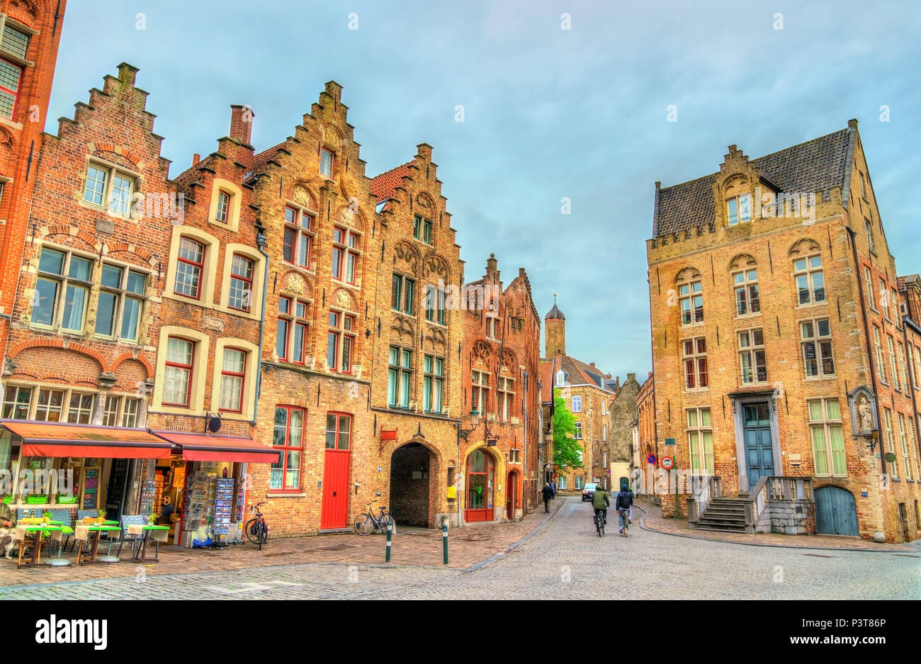 Traditional houses in Bruges, Belgium Stock Photo Alamy