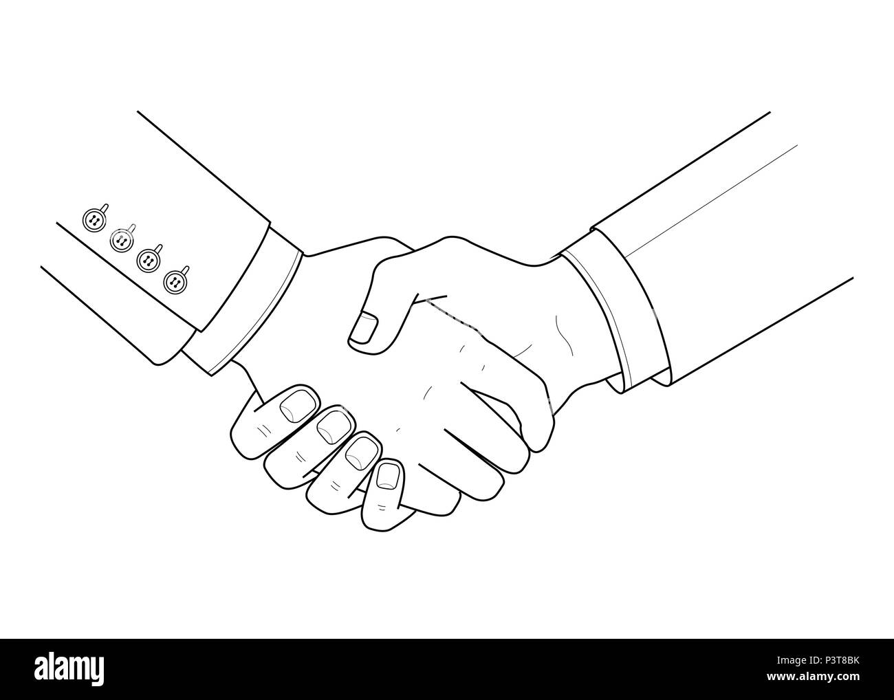 Handshake congratulation Stock Vector Images - Alamy