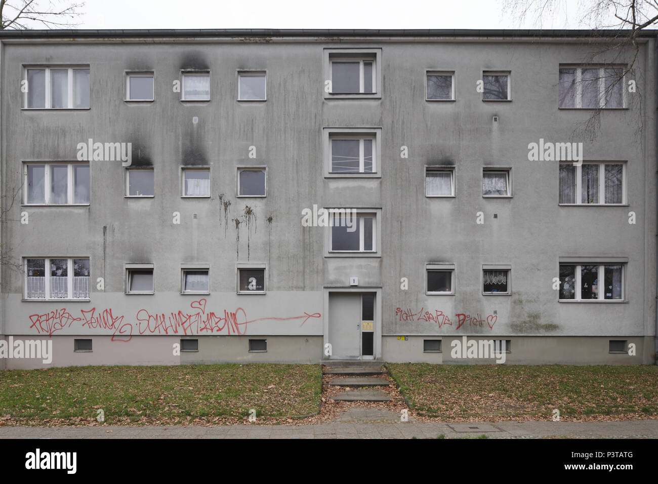 Berlin, Germany, multi-family house in Gerstnerweg in Berlin-Lichtenrade Stock Photo