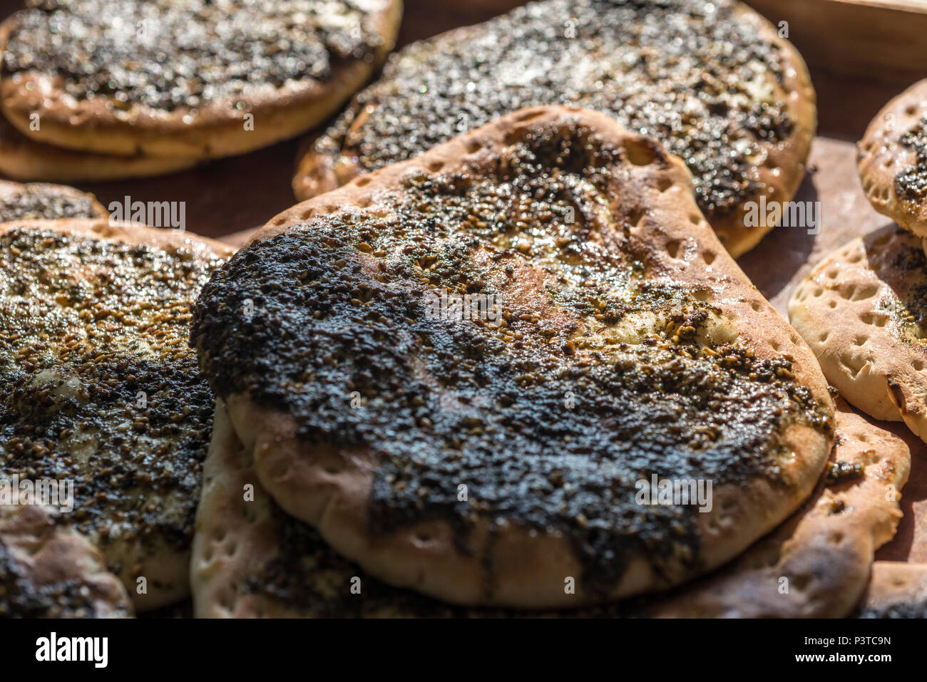 Pita with hyssop Stock Photo