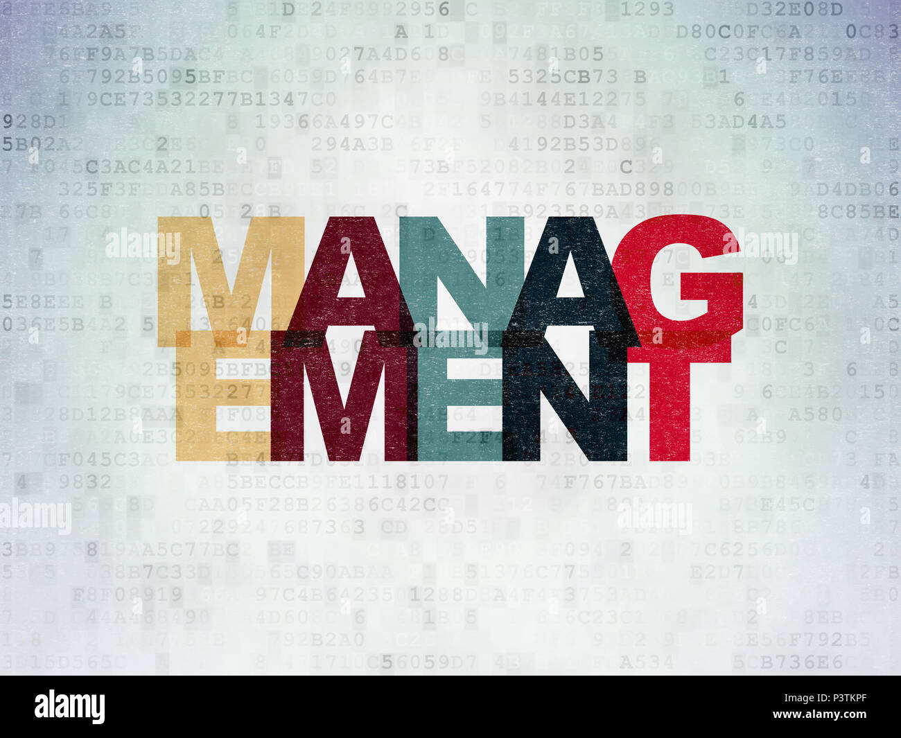 Business concept: Management on Digital Data Paper background Stock ...