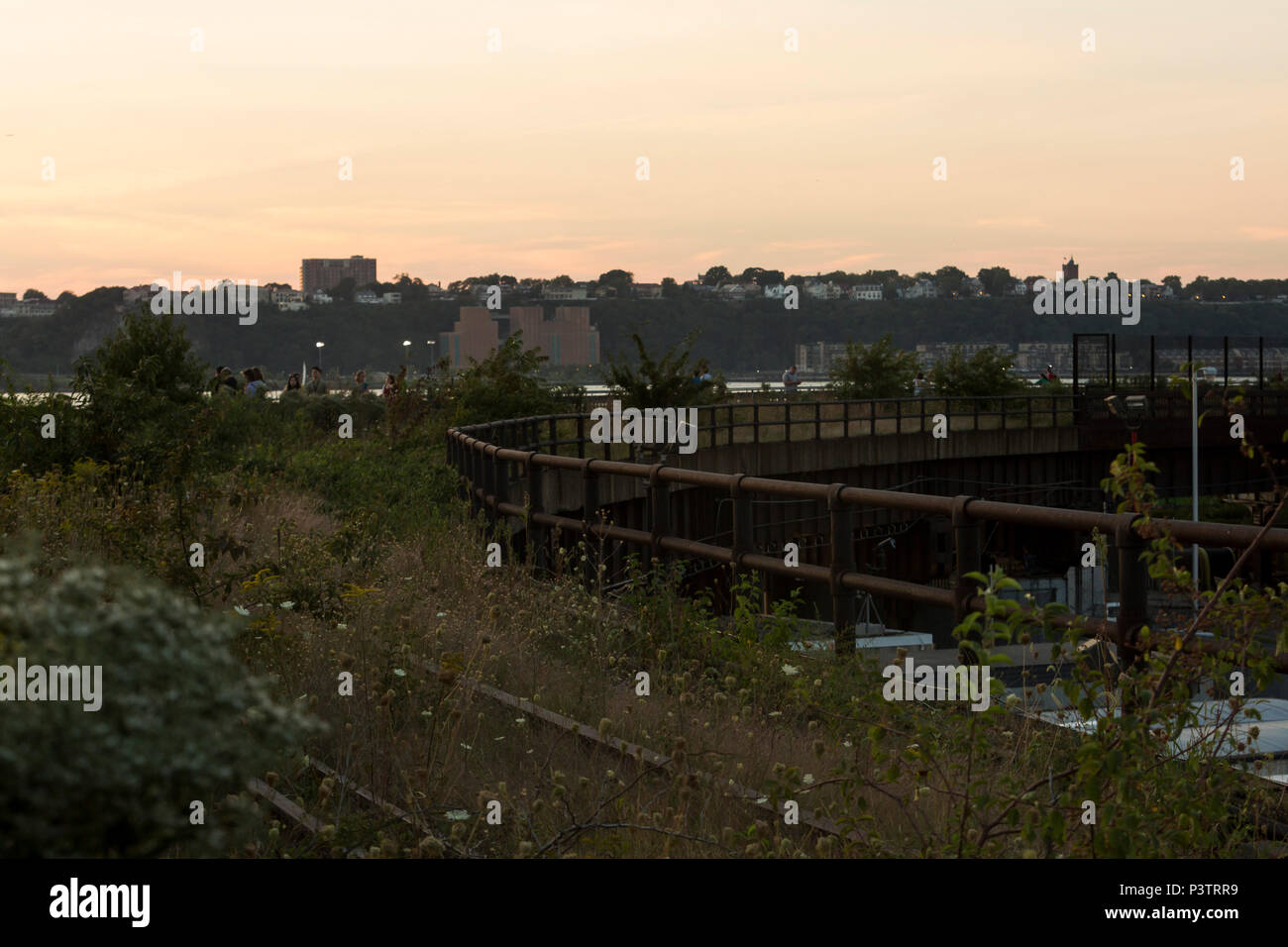 The High Line by night. Aug, 2016. New York City, U.S.A Stock Photo - Alamy