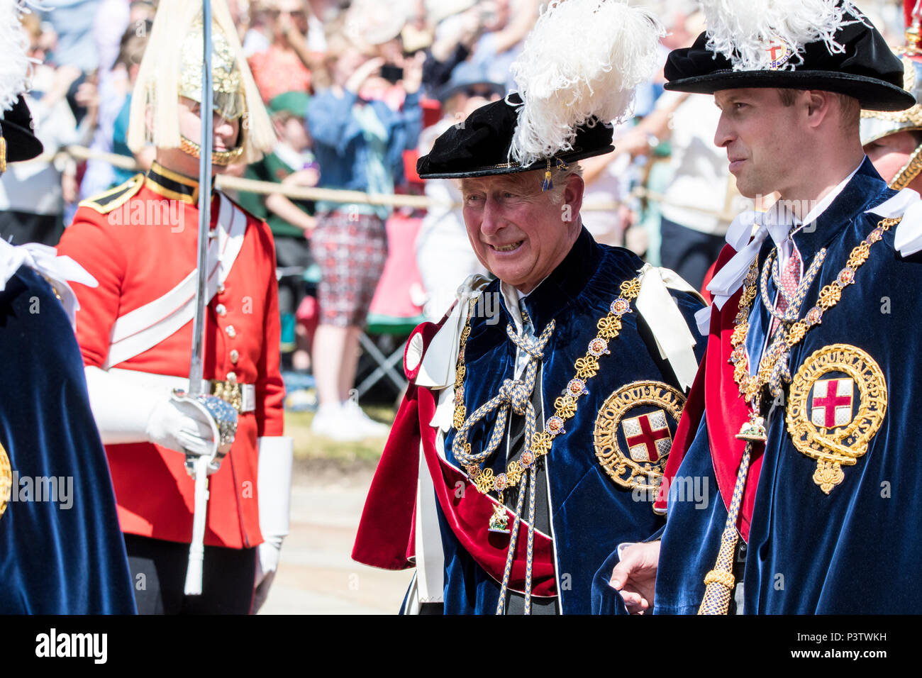 Windsor Castle, UK. 18 June 2018 - Their Royal Highnesses Prince ...