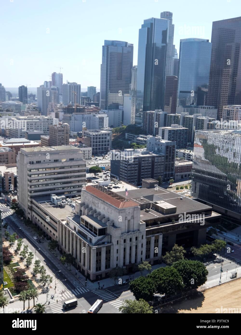 Los Angeles, USA. 18th June, 2018. The Los Angeles Times building is seen  in downtown Los Angeles, the United States, on June 18, 2018. For the first  time in nearly 20 years,