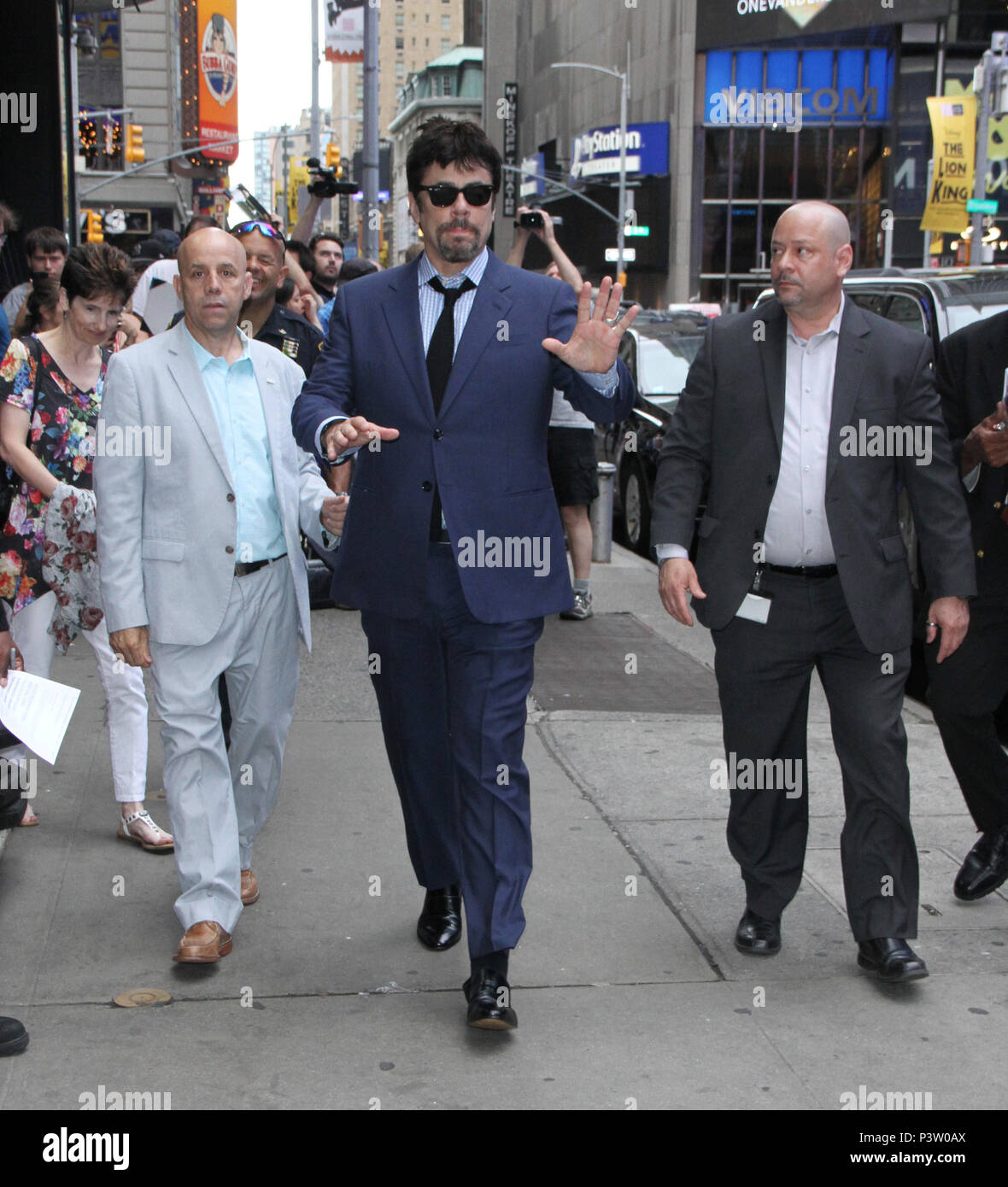 NEW YORK, NY June 19, 2018:Benicio Del Toro at Good Morning America to talk about about new movie Sicario: Day of the Soldado in New York. June 19, 2018 Credit:RW/MediaPunch Stock Photo