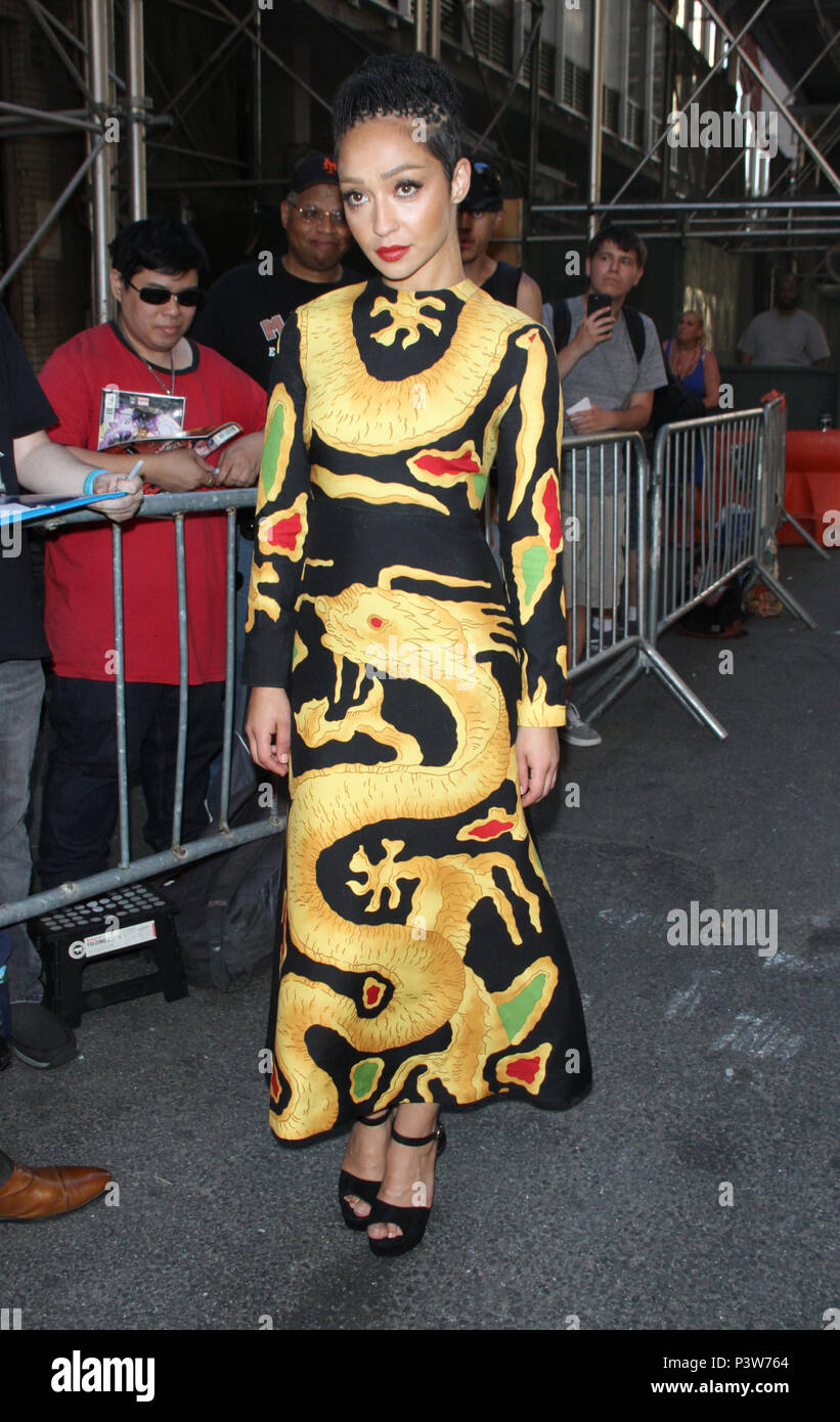 NEW YORK, NY June 19: Ruth Negga at The Late Show with Stephen Colbert