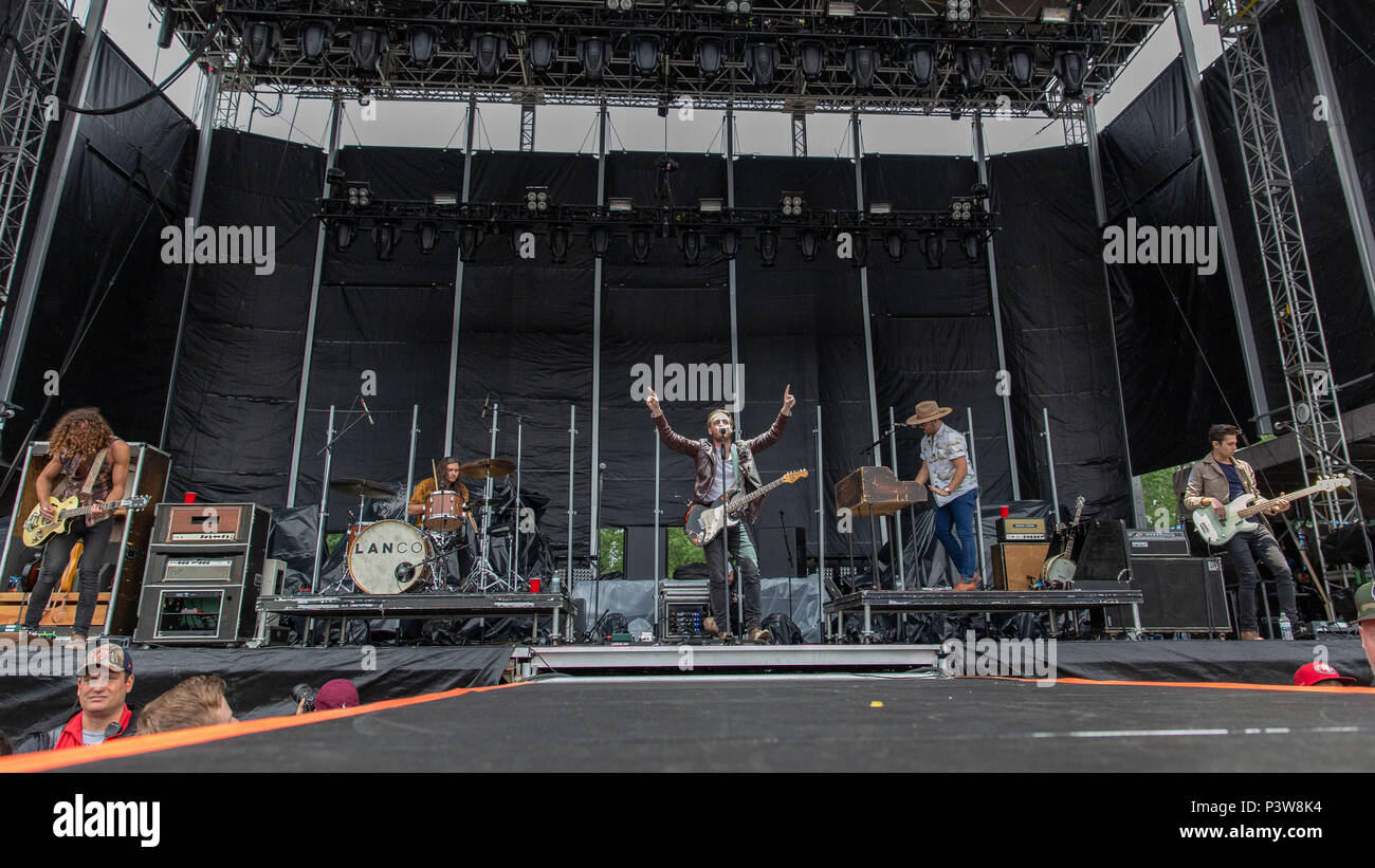 Oshkosh, Wisconsin, USA. 19th June, 2018. ERIC STEEDLY, TRIPP HOWELL