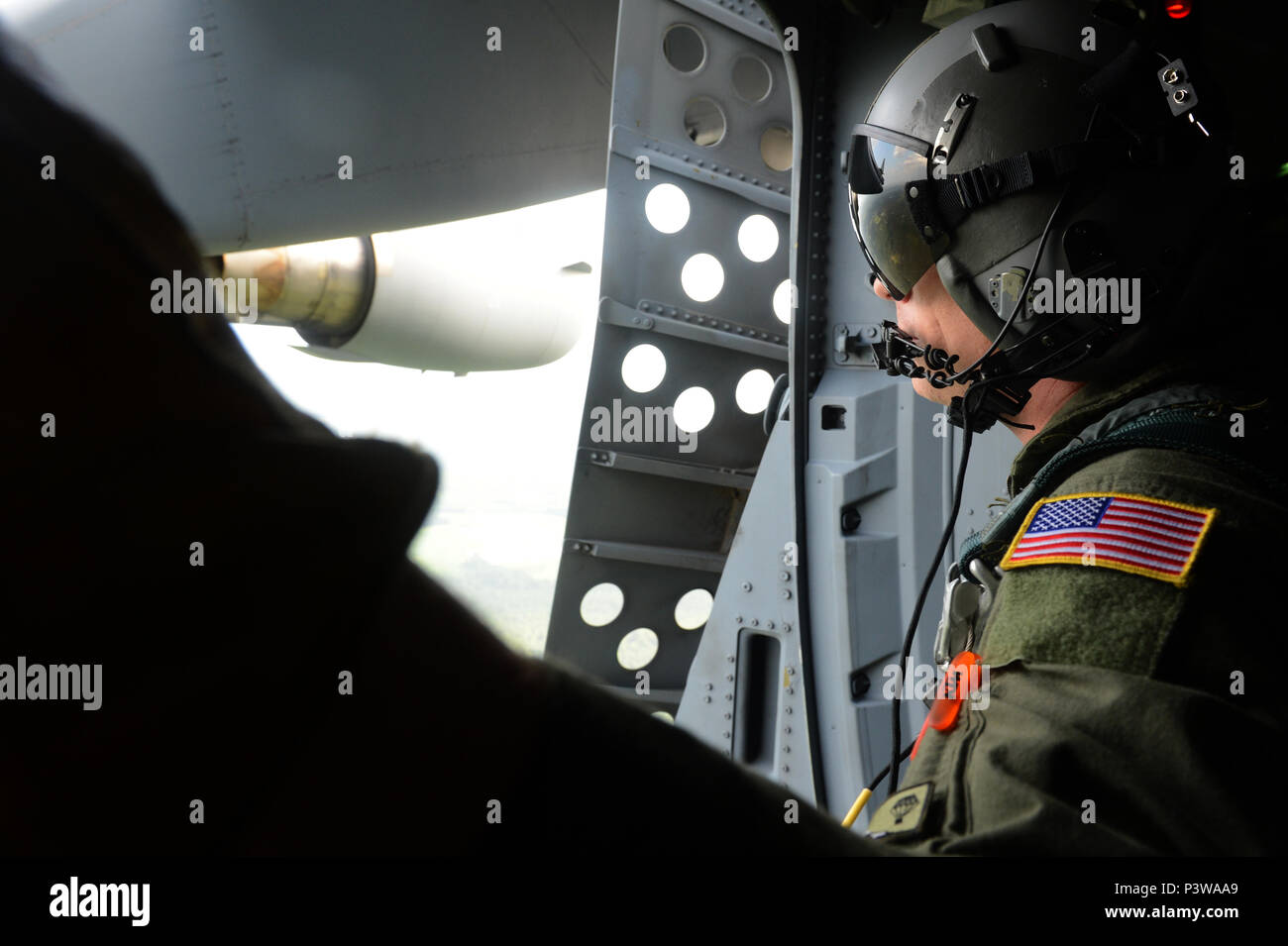 U.S. Air Force Staff Sgt. Scott Reddy, 8th Airlift Squadron loadmaster ...