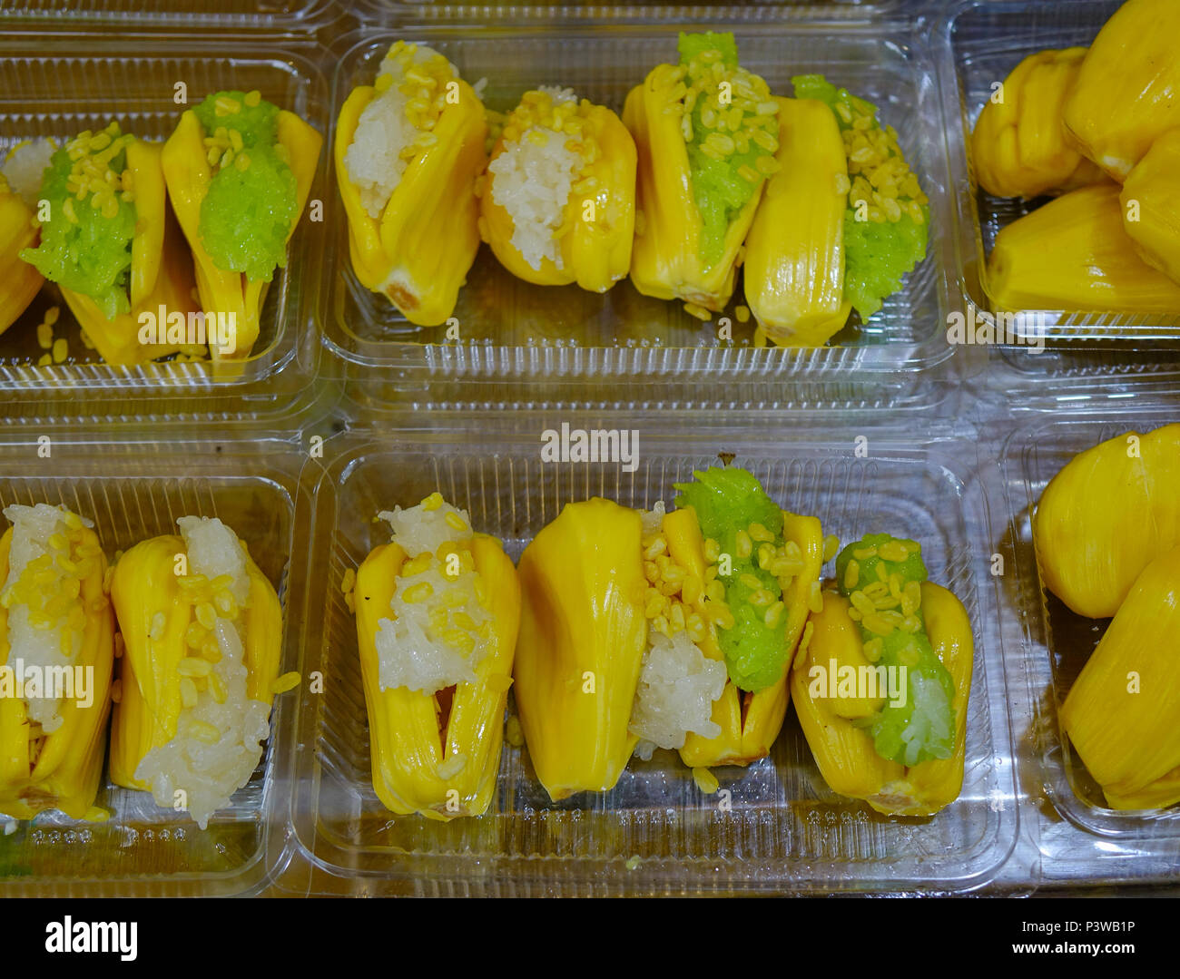 Jackfruit Sticky Rice Steamed jackfruit rice cake hi-res stock photography and images - Alamy
