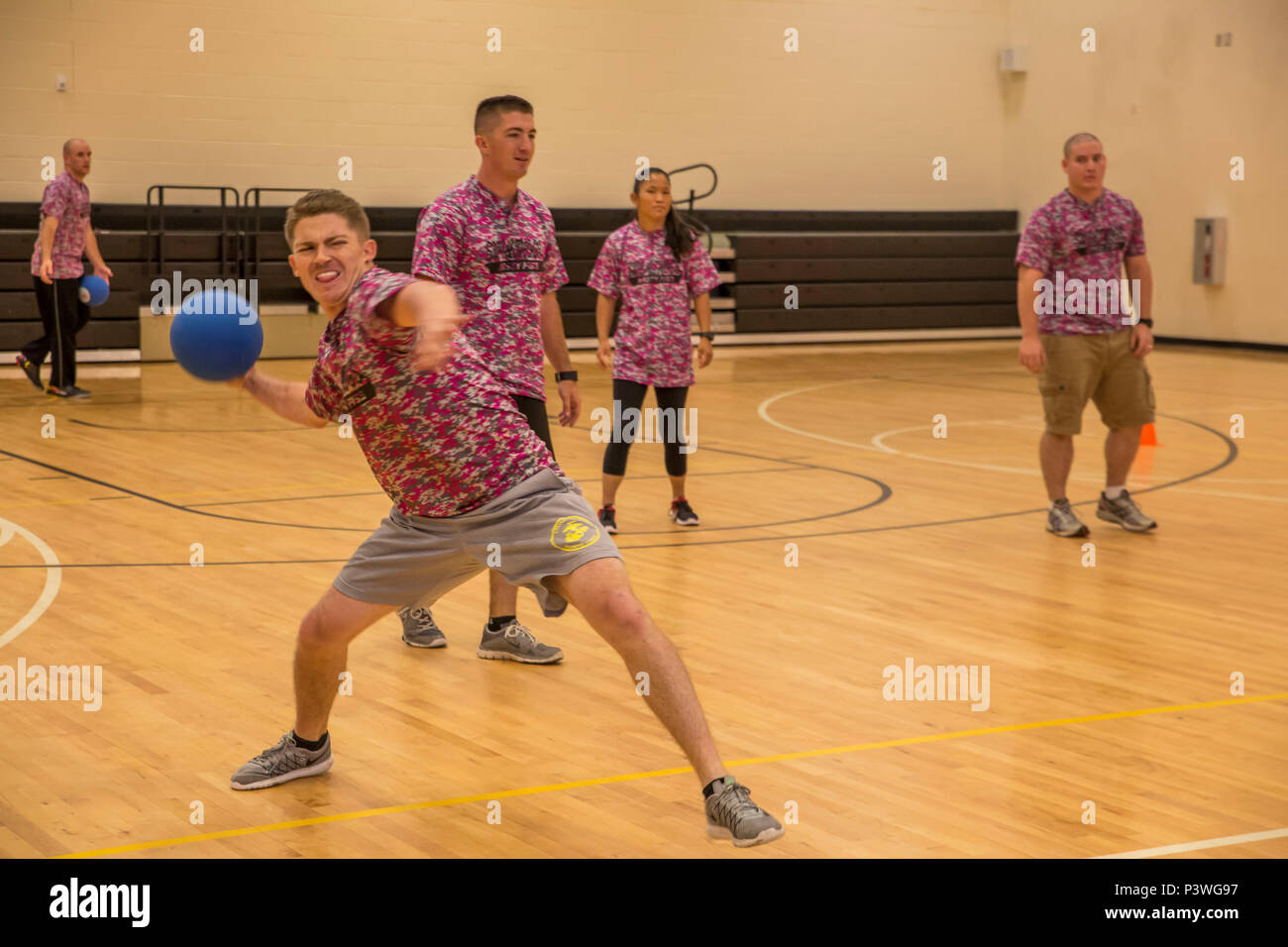 Dodgeball gym hi-res stock photography and images - Alamy