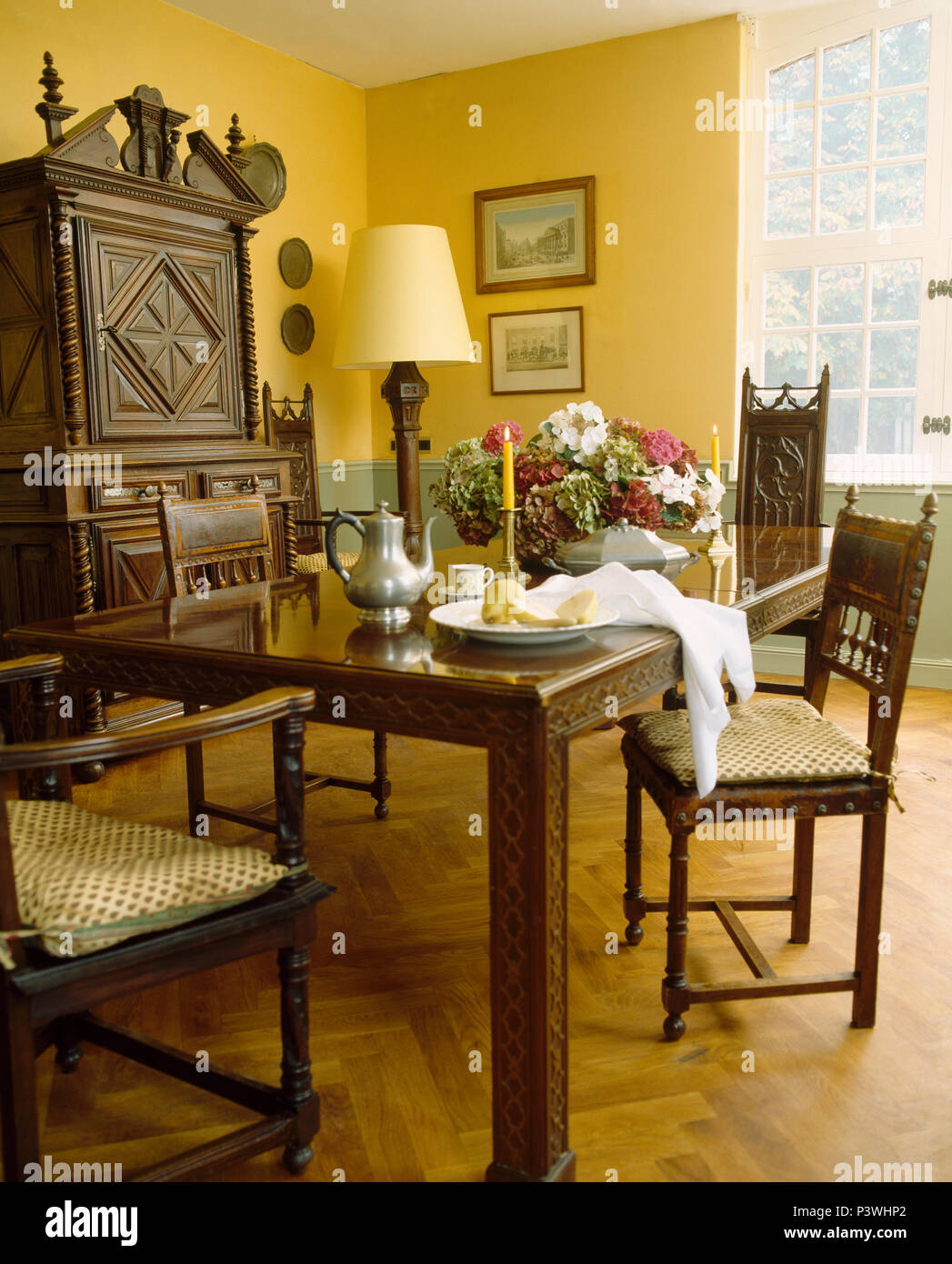 Yellow antique chair hotsell